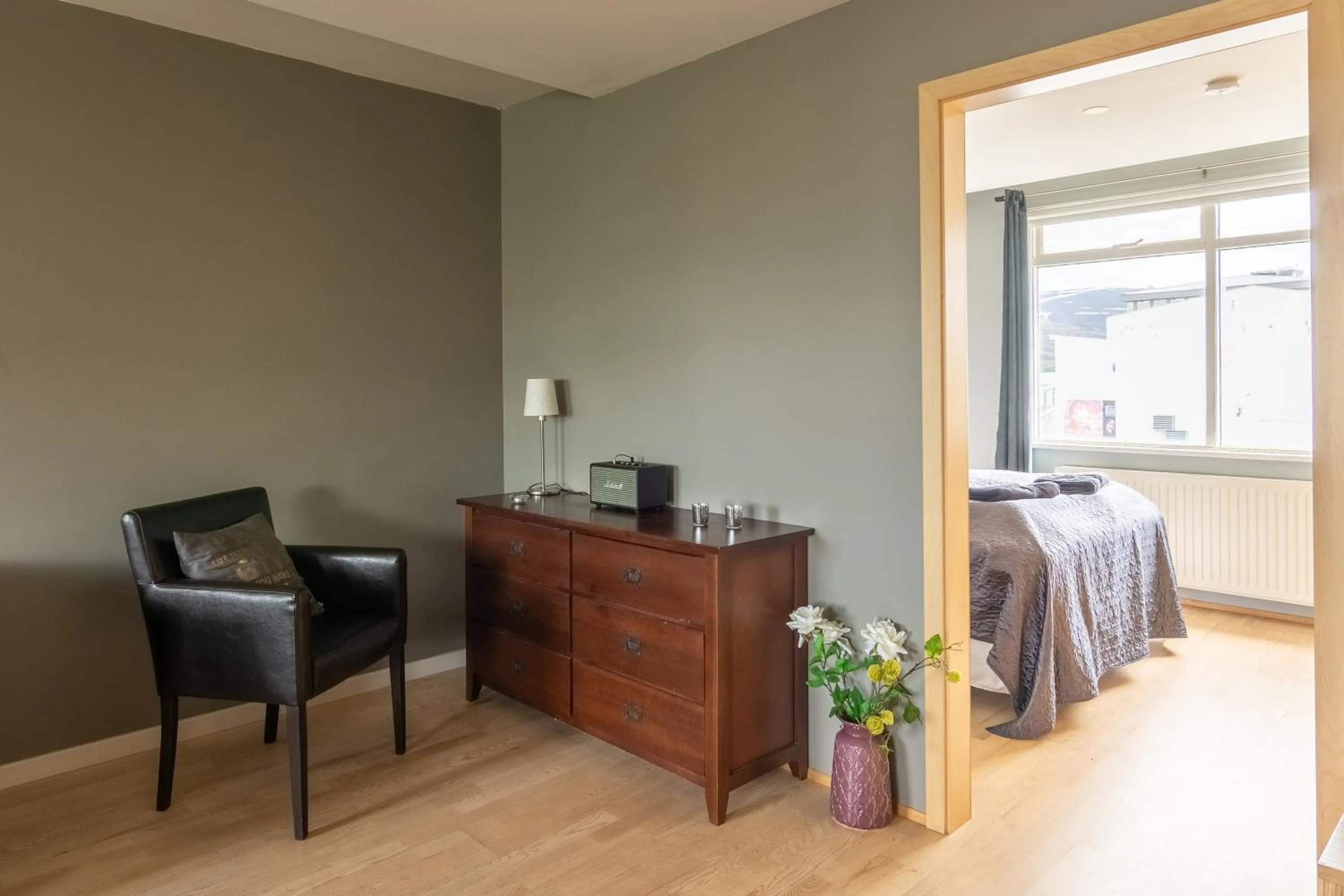 Living room in Acco Town Square Apartments