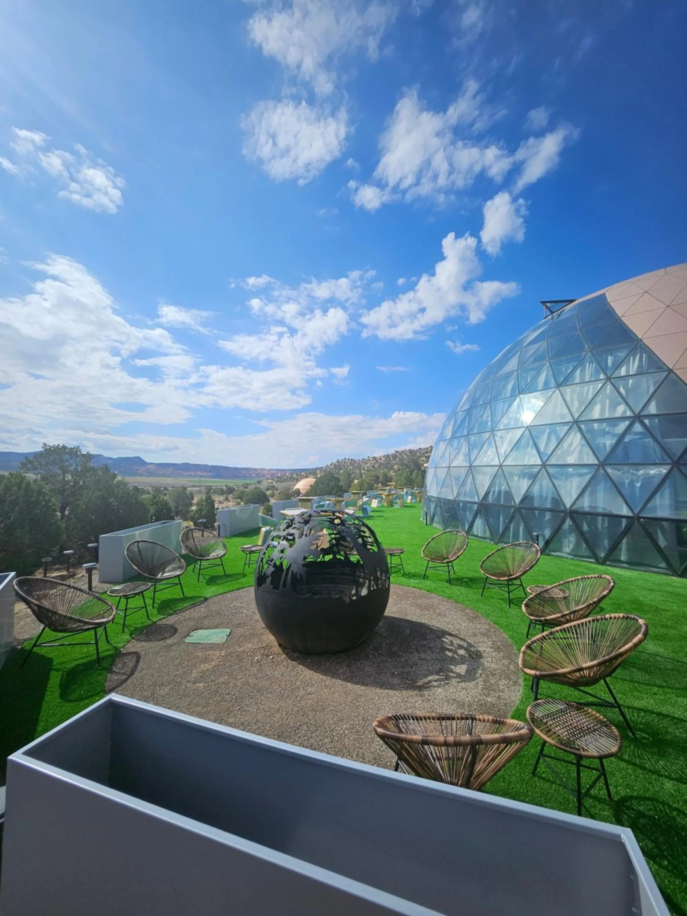 fireplace in Clear Sky Resorts - Bryce Canyon - Unique Stargazing Domes