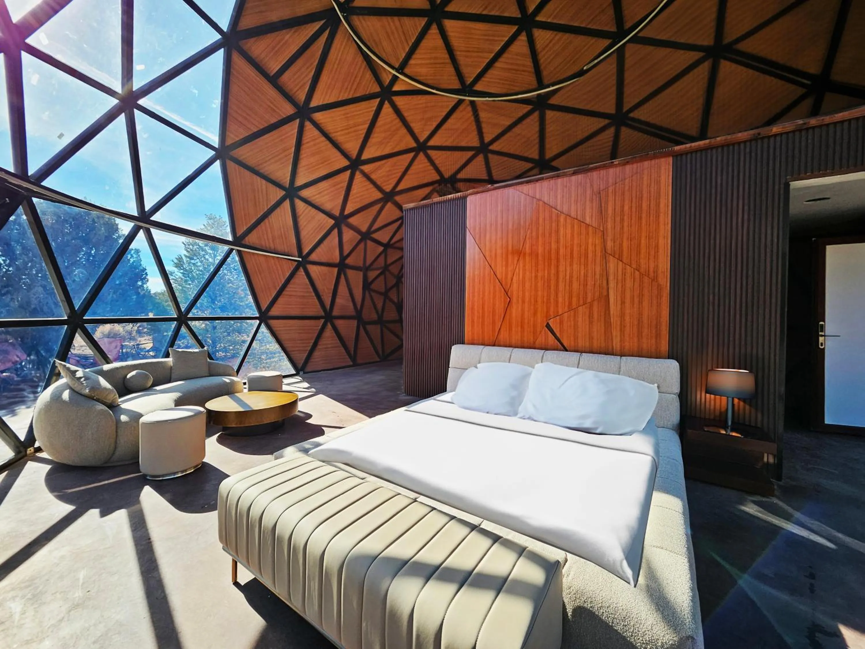 Bedroom, Bed in Clear Sky Resorts - Bryce Canyon - Unique Stargazing Domes