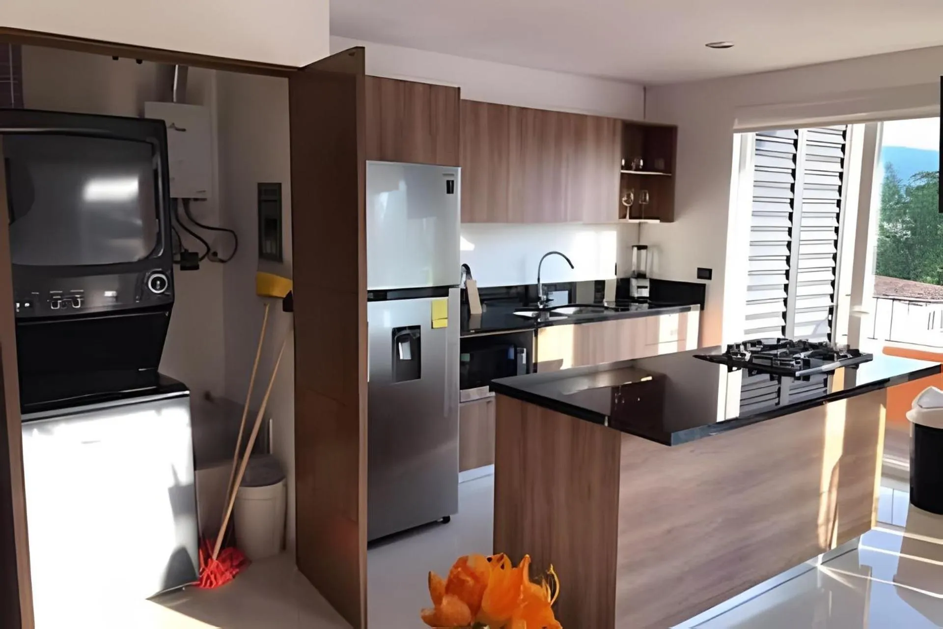 Kitchen or kitchenette in Monyxbnb at Zoho Skies