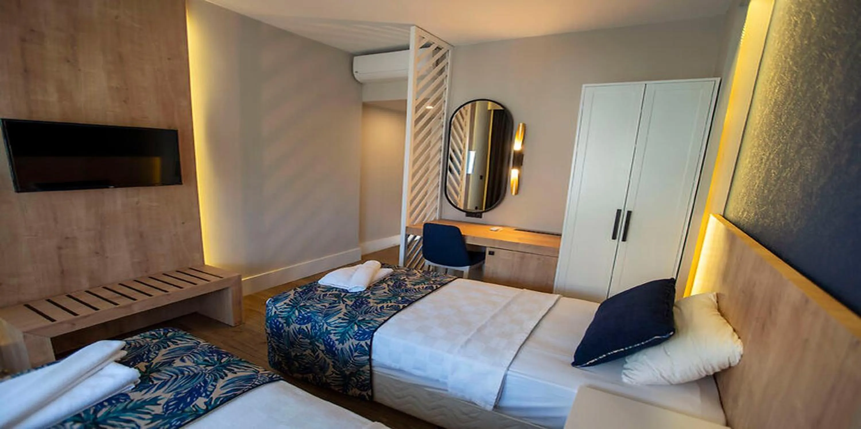 Bed in MIR'AMOR GARDEN Resort Hotel-ALL INCLUSIVE