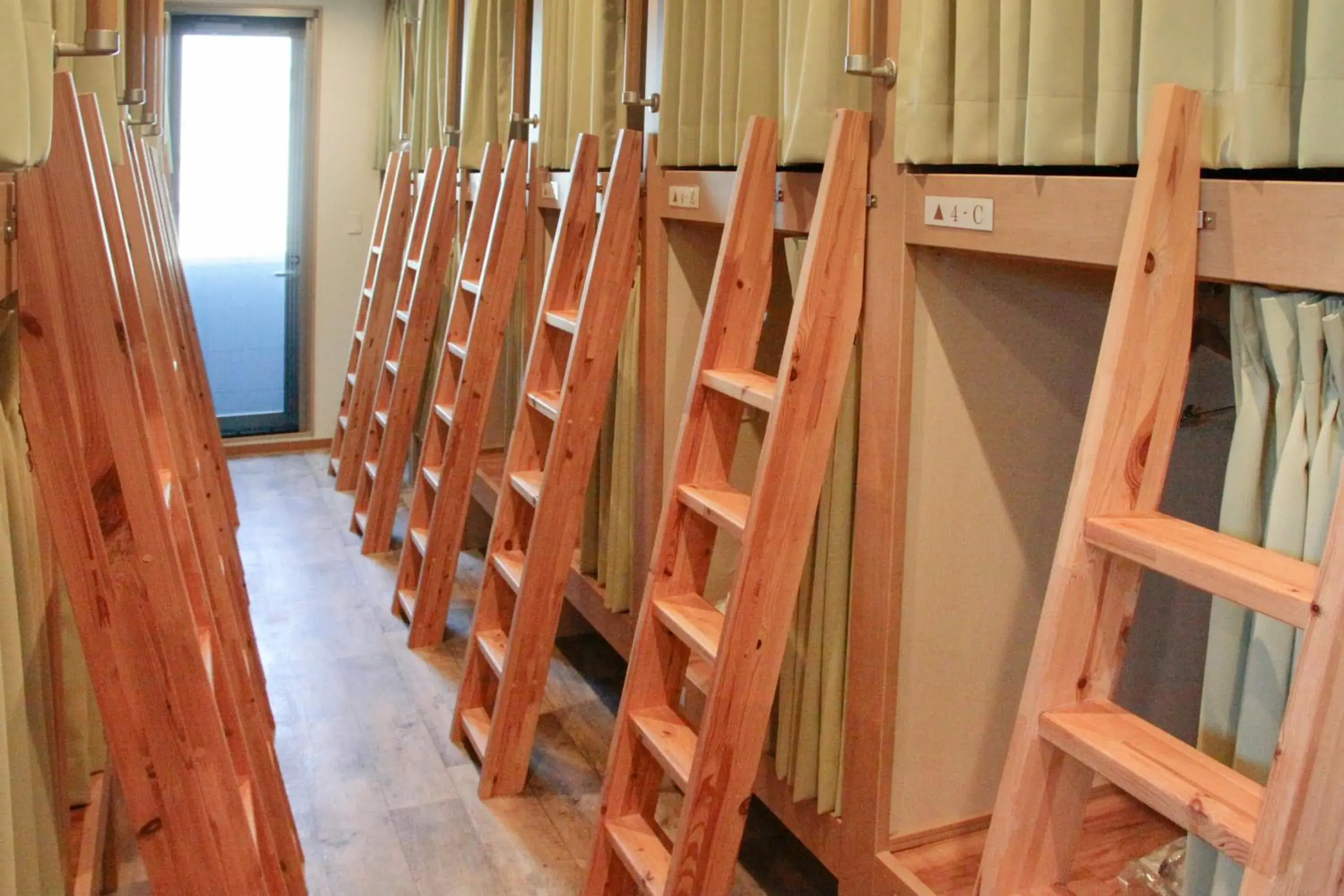 Bunk Bed in Male Dormitory Room in Hostel Wasabi Asakusa Bunk Bed in Male Dormitory Room in Hostel Wasabi Asakusa