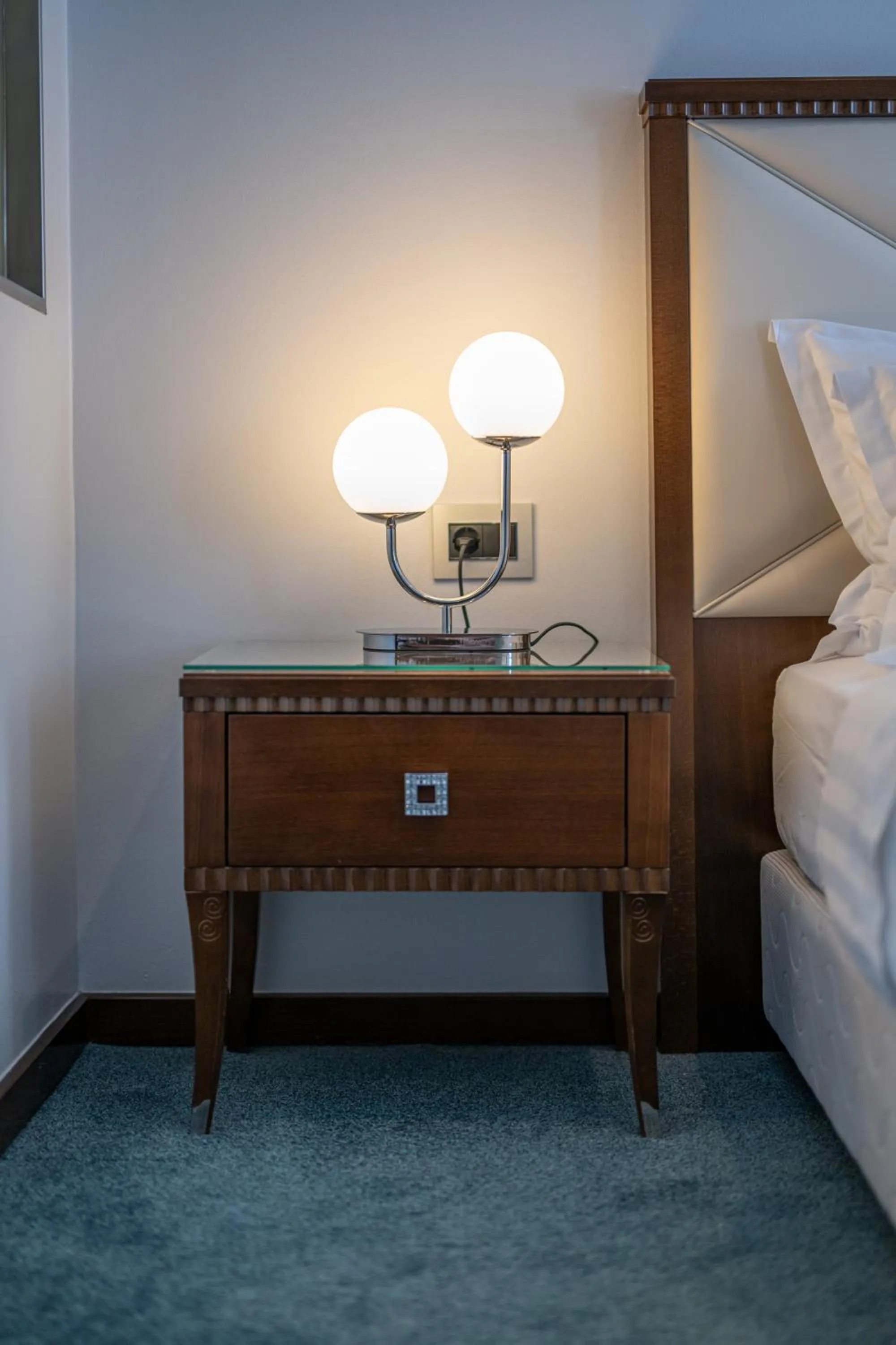 Decorative detail, Bed in Heritage Hotel Antique Split