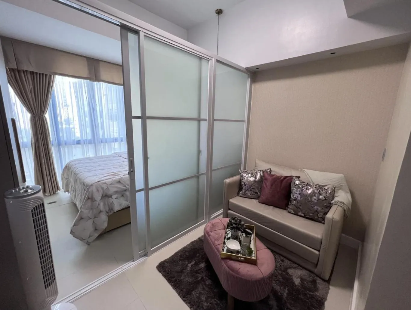 Living room in 38 Park Avenue Condominium Cebu IT Park - Unit Freyja