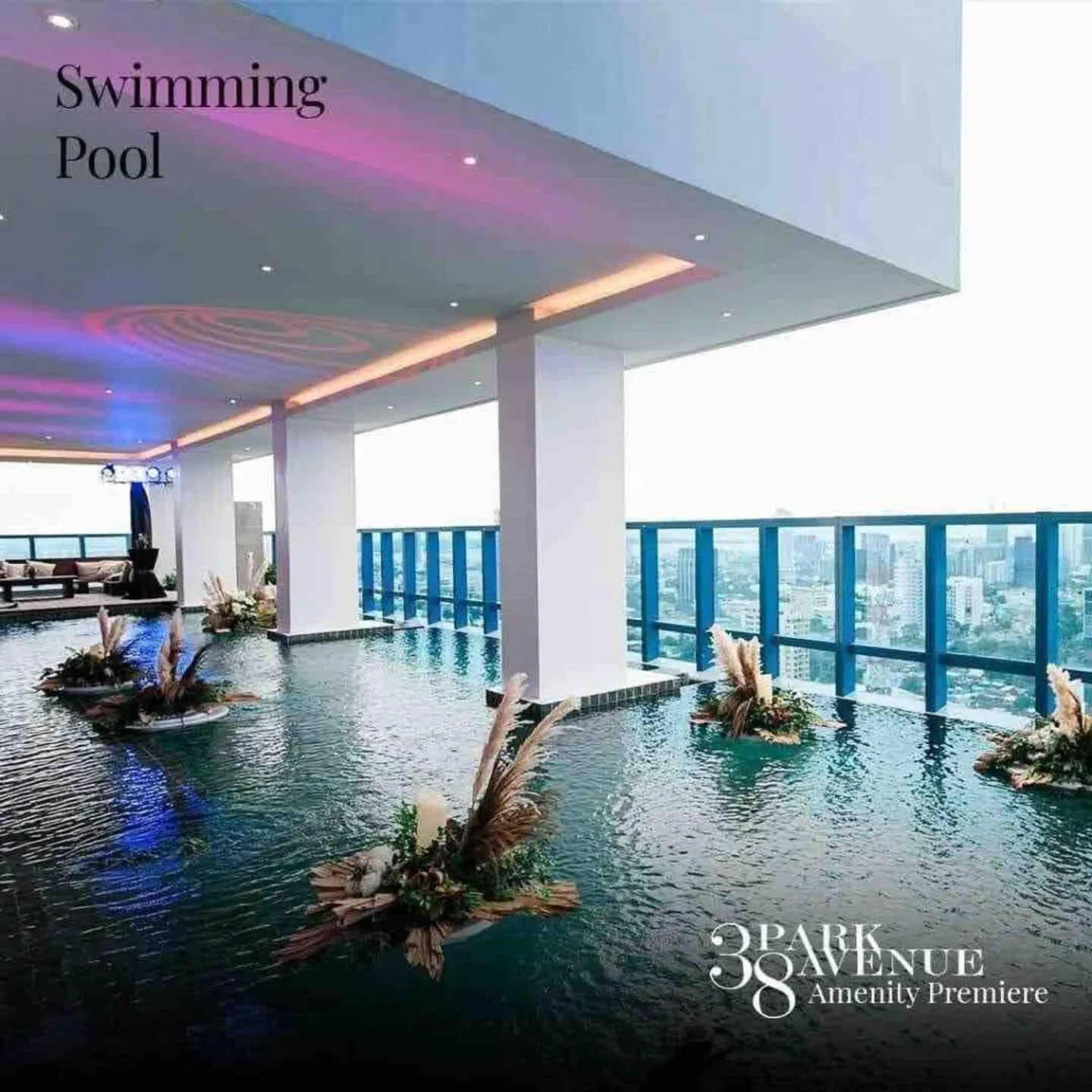 Swimming pool in 38 Park Avenue Condominium Cebu IT Park - Unit Freyja