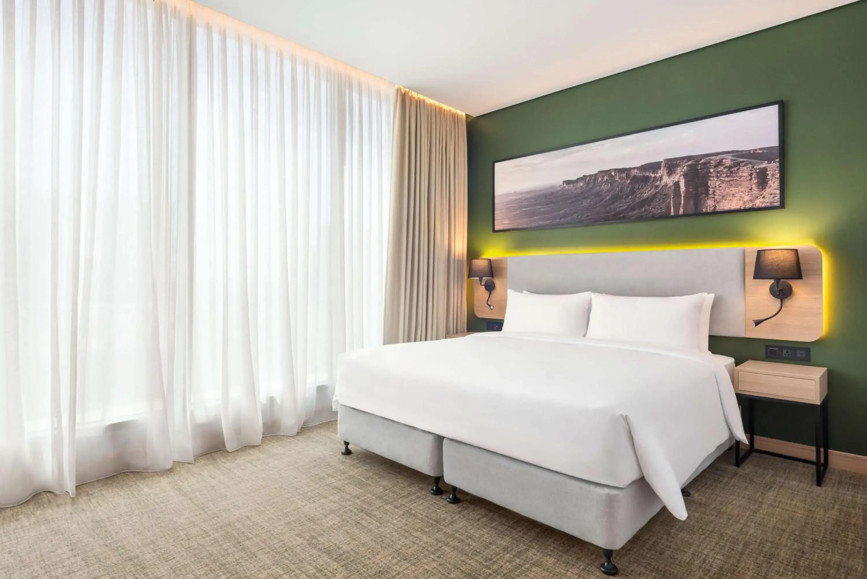 Bedroom, Bed in Radisson Hotel & Residence Riyadh Olaya Bedroom, Bed in Radisson Hotel & Residence Riyadh Olaya