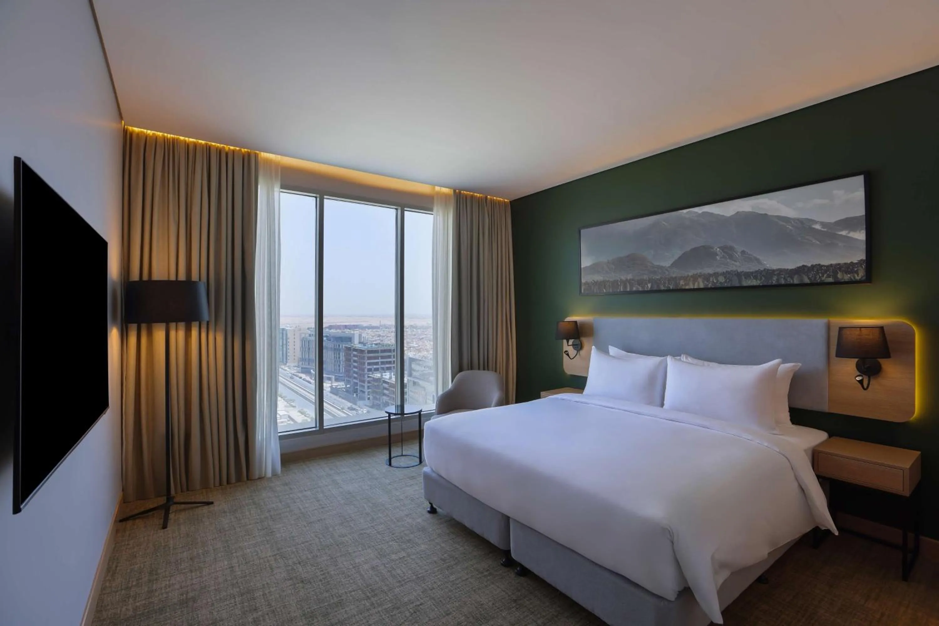 Bedroom, Bed in Radisson Hotel & Residence Riyadh Olaya