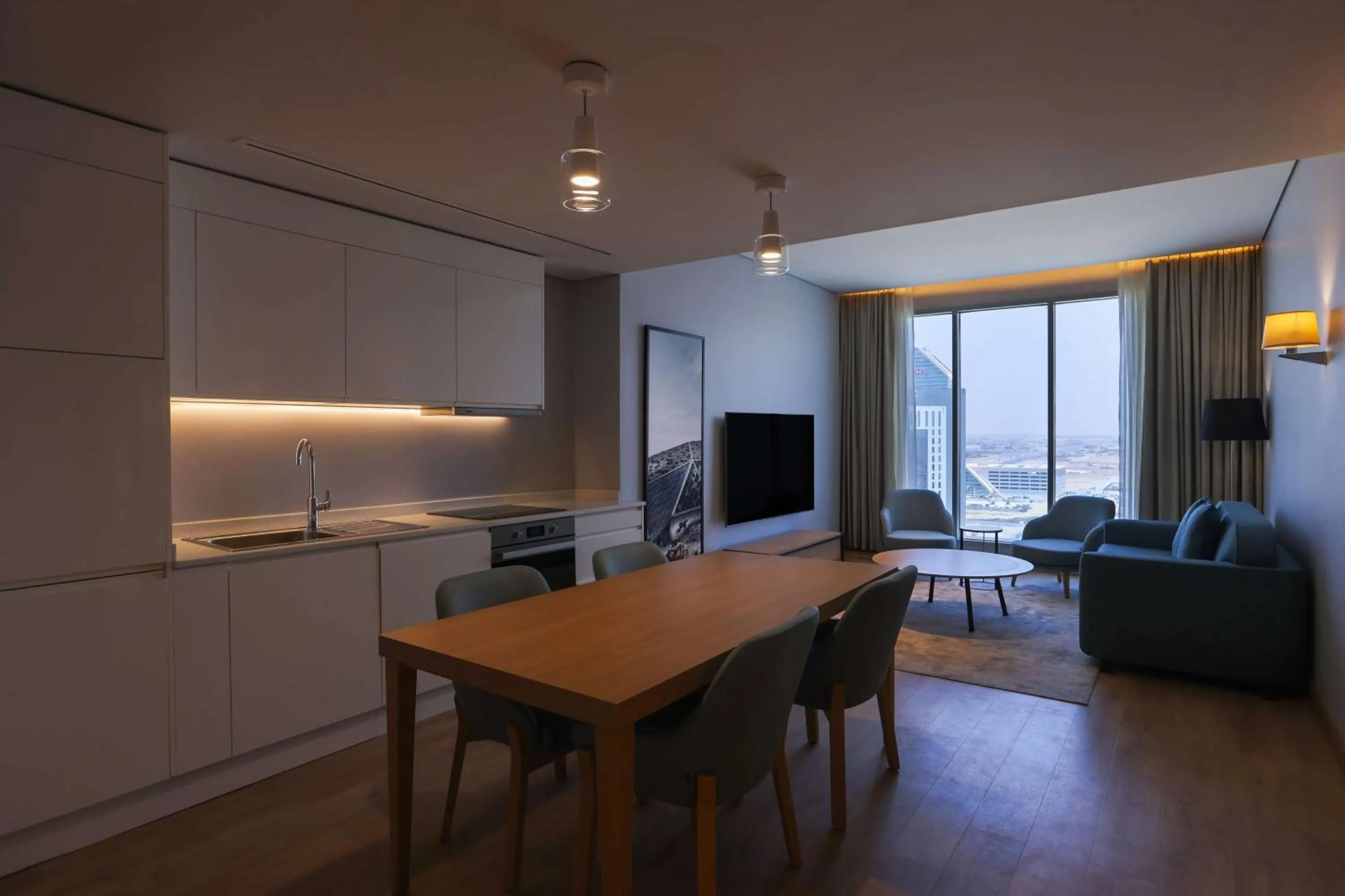 Kitchen or kitchenette in Radisson Hotel & Residence Riyadh Olaya