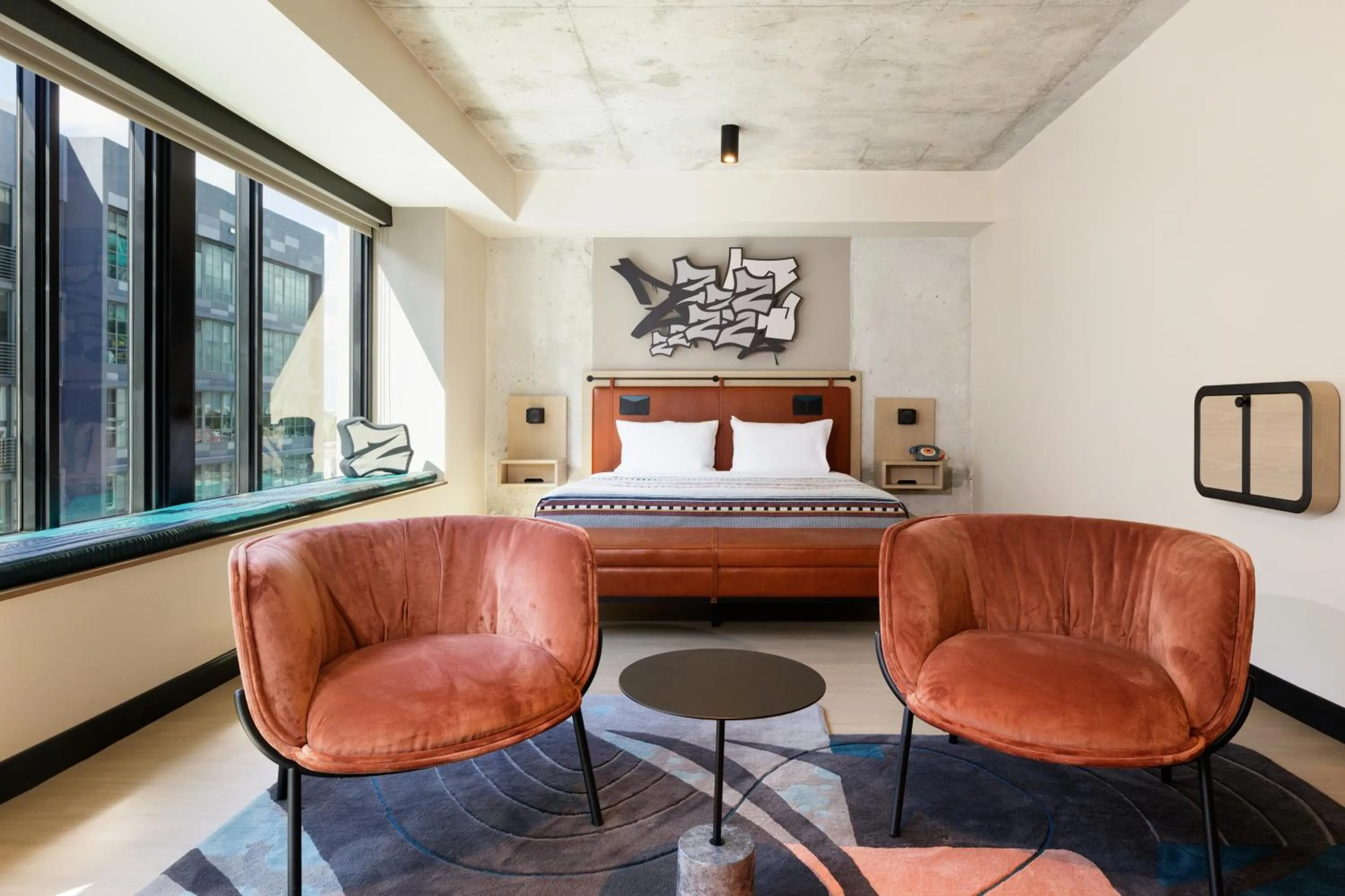 Bed in Moxy Miami Wynwood