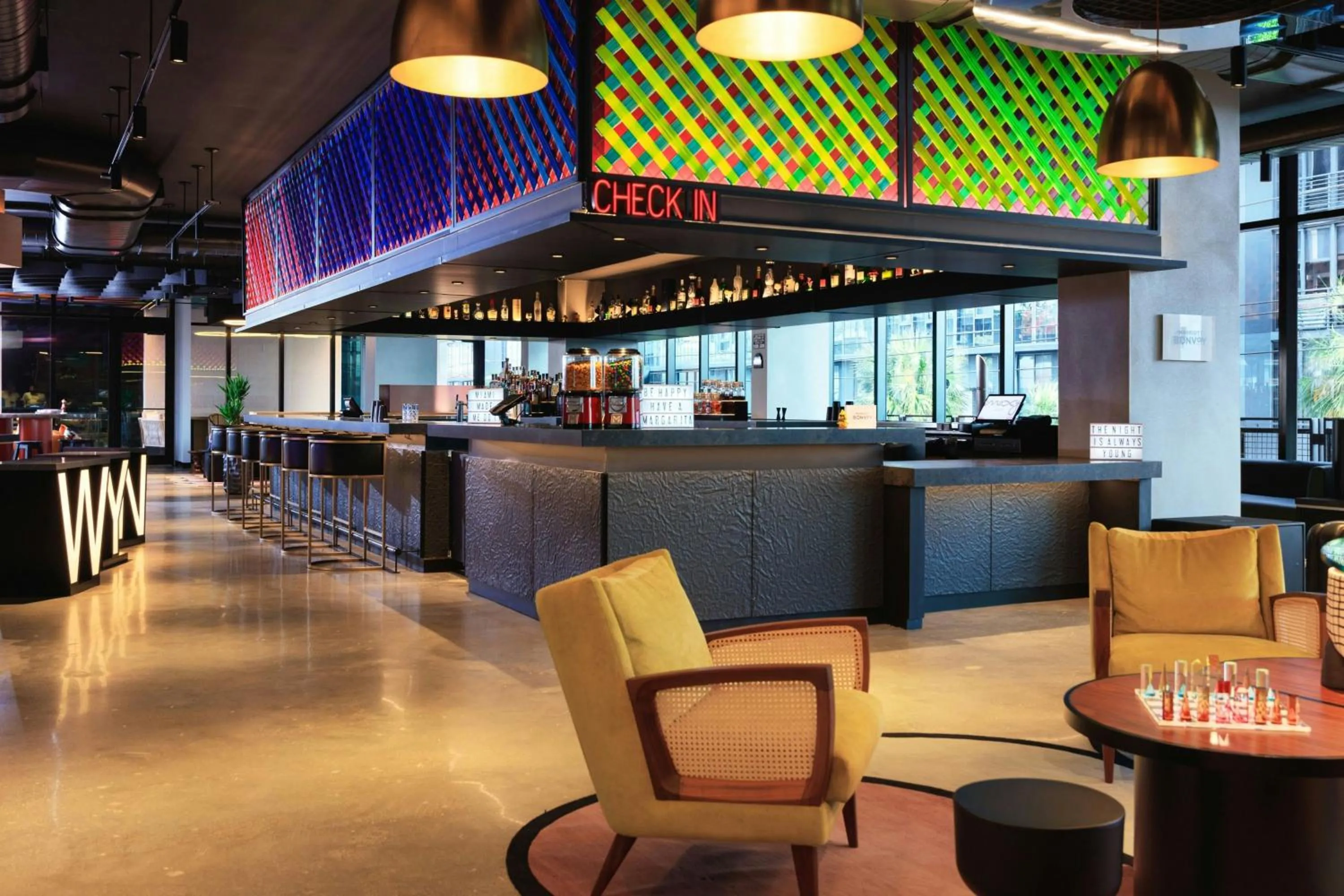 Lobby or reception in Moxy Miami Wynwood
