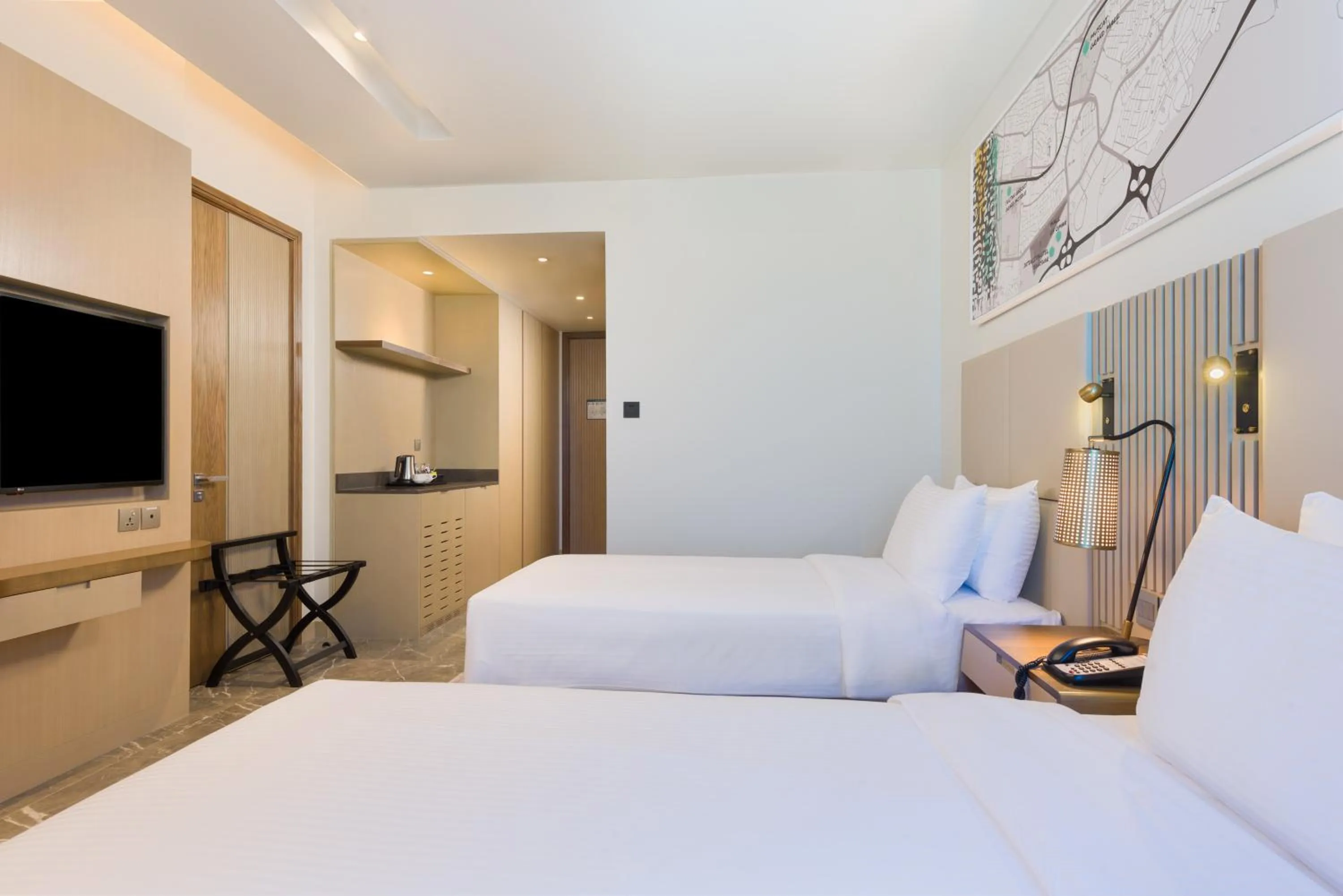 Bed in IntercityHotel Bawshar Muscat