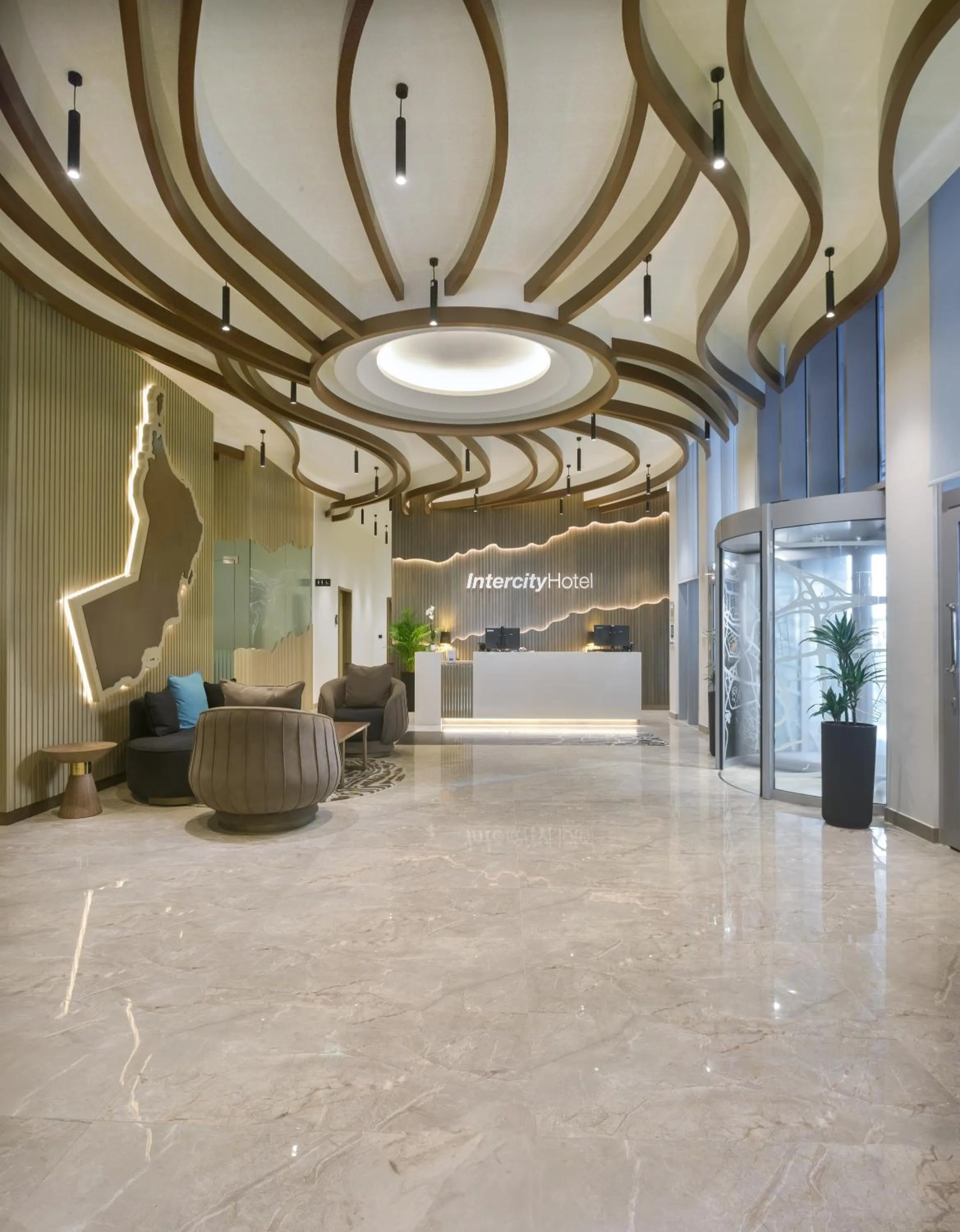 Lobby or reception in IntercityHotel Bawshar Muscat