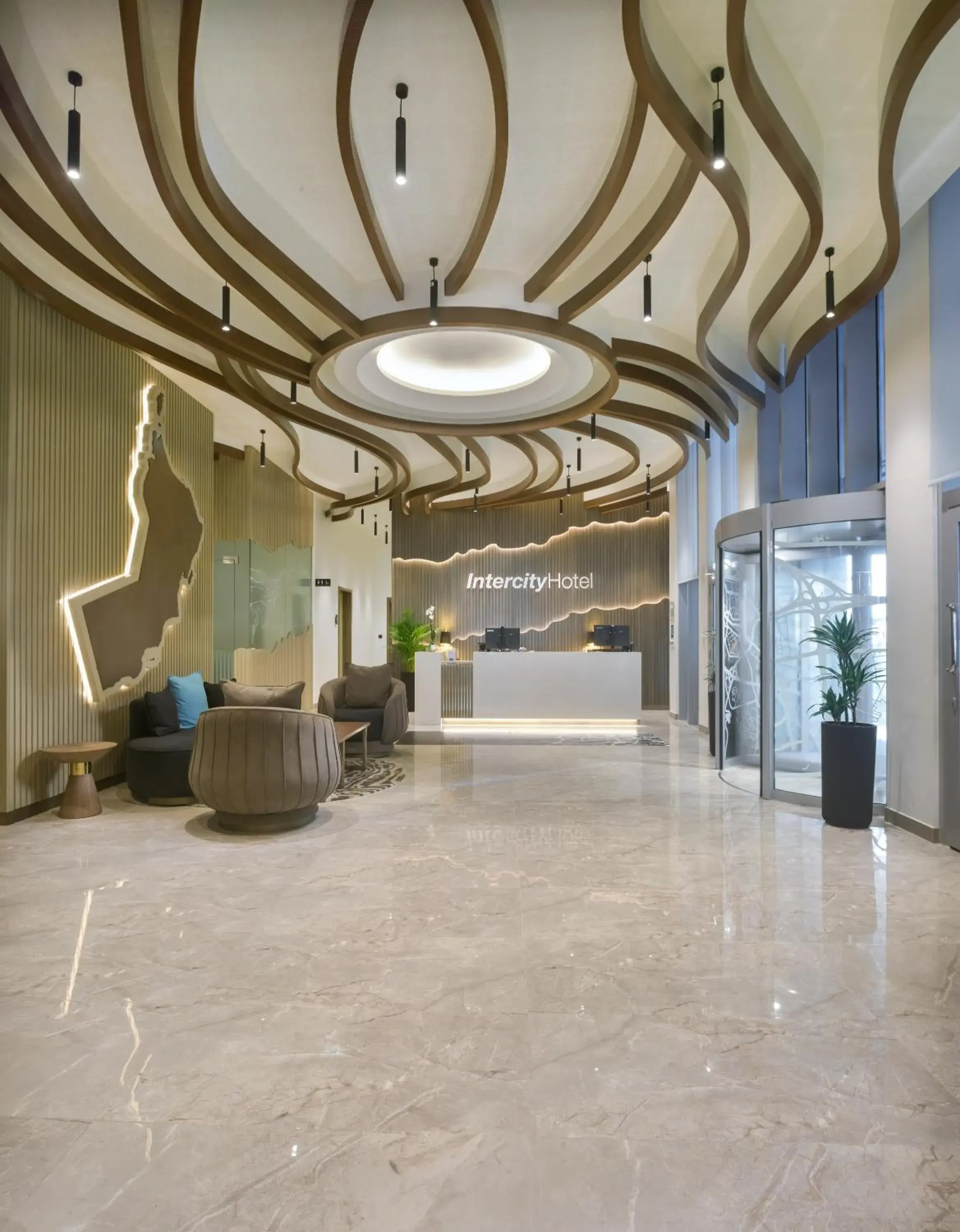 Lobby or reception in IntercityHotel Bawshar Muscat Lobby or reception in IntercityHotel Bawshar Muscat