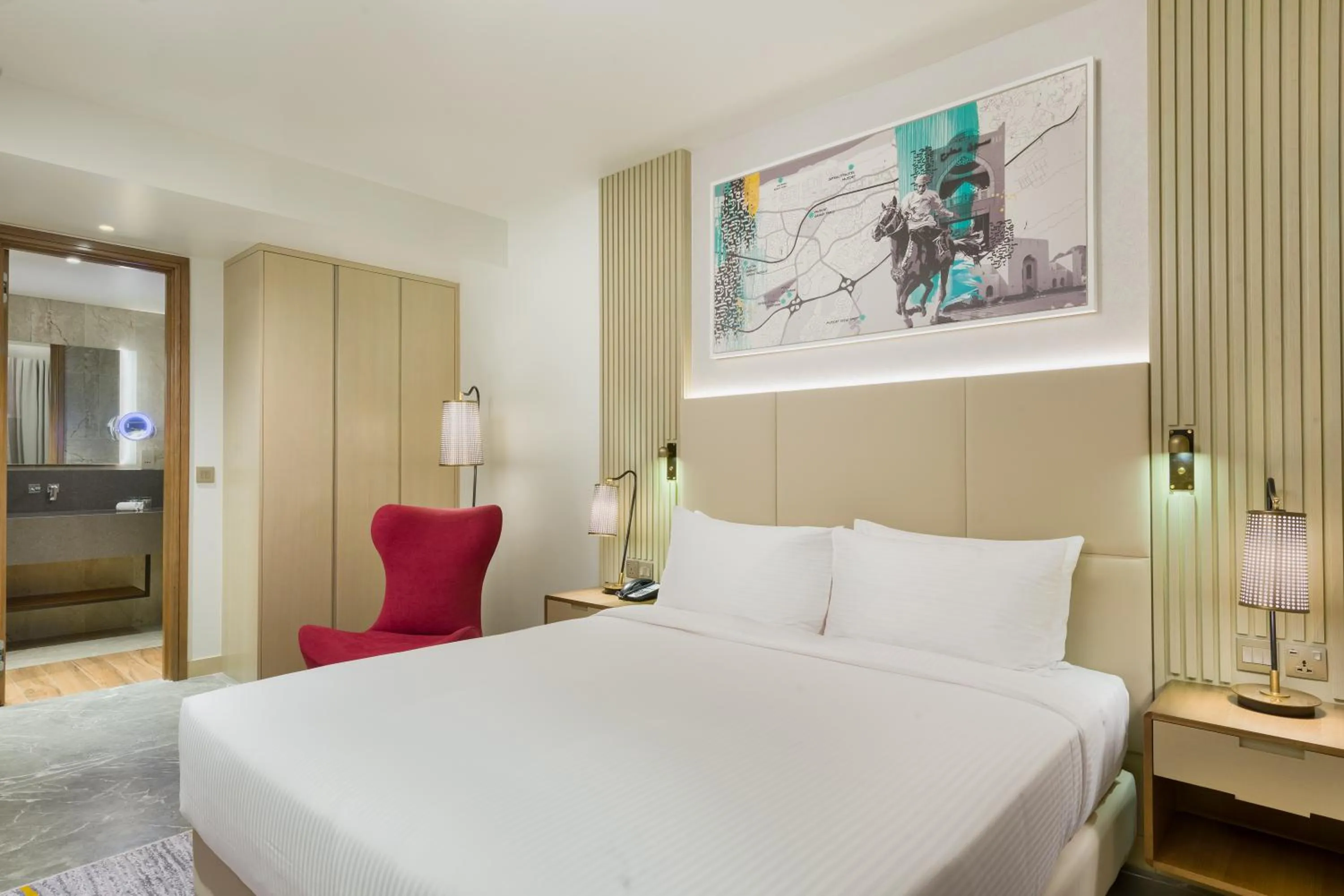 Bed in IntercityHotel Bawshar Muscat