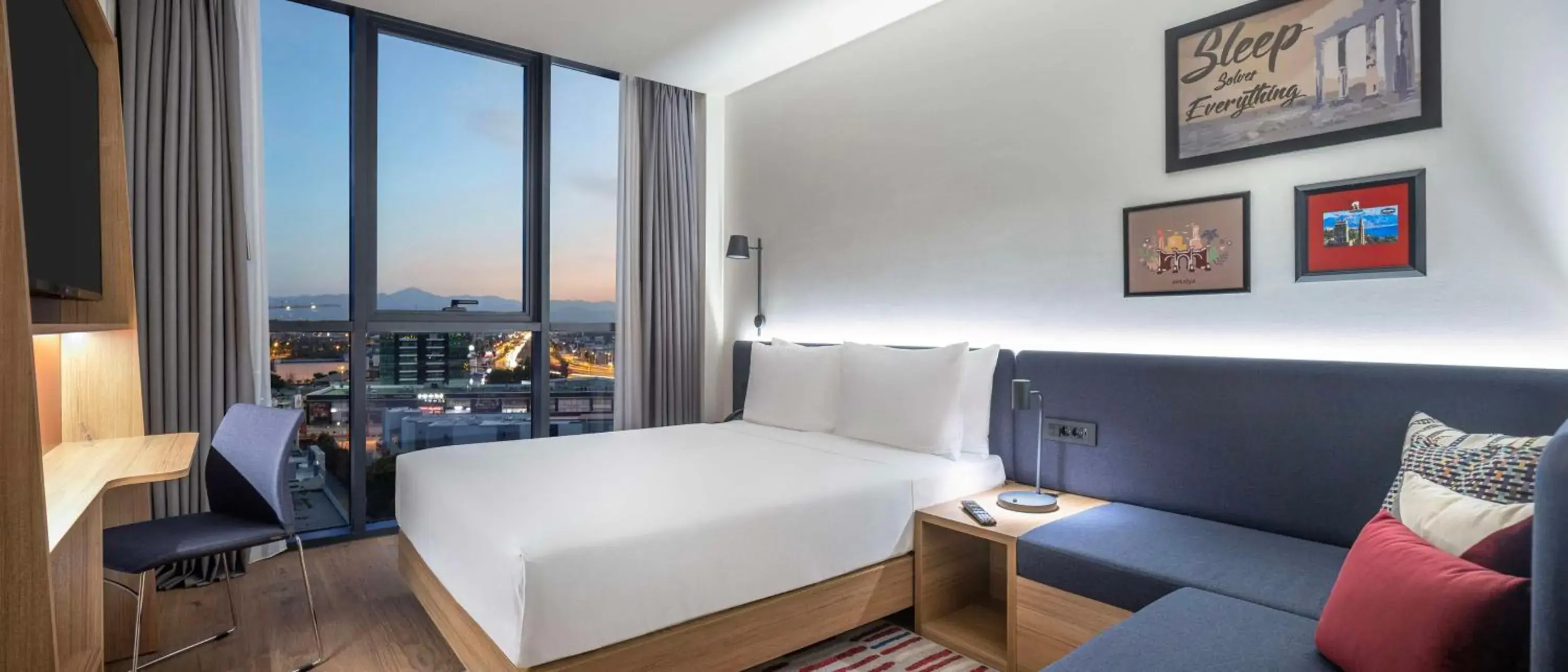 Living room, Bed in Hampton by Hilton Antalya Airport Living room, Bed in Hampton by Hilton Antalya Airport