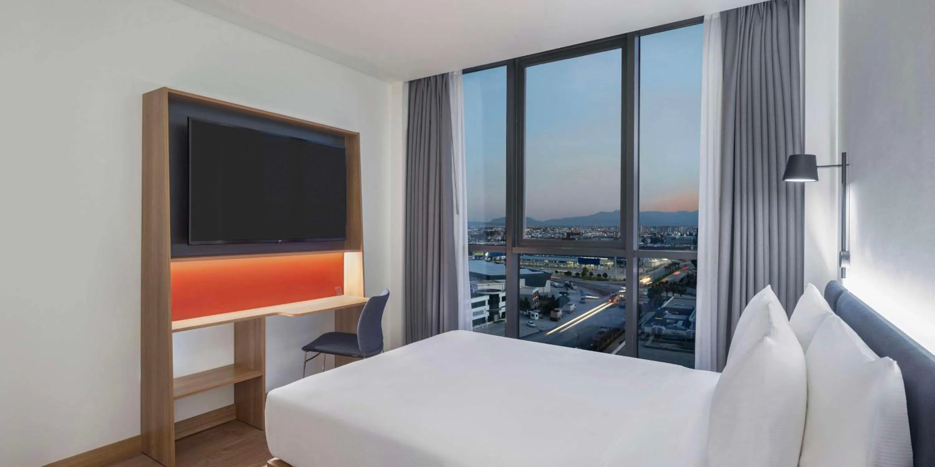 Bedroom, Bed in Hampton by Hilton Antalya Airport
