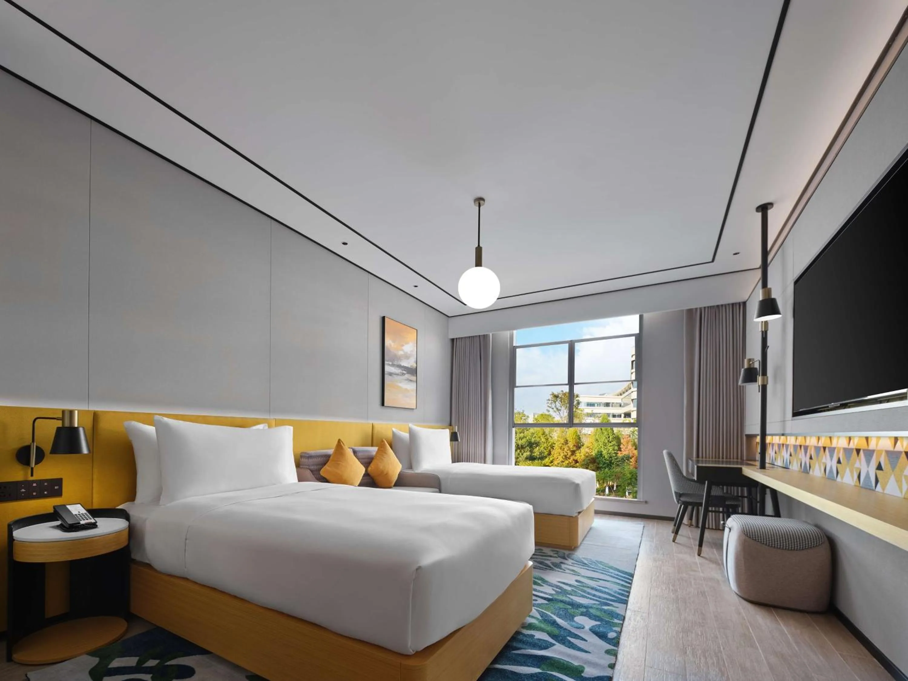 Bed in Hilton Garden Inn Kunming Dianchi