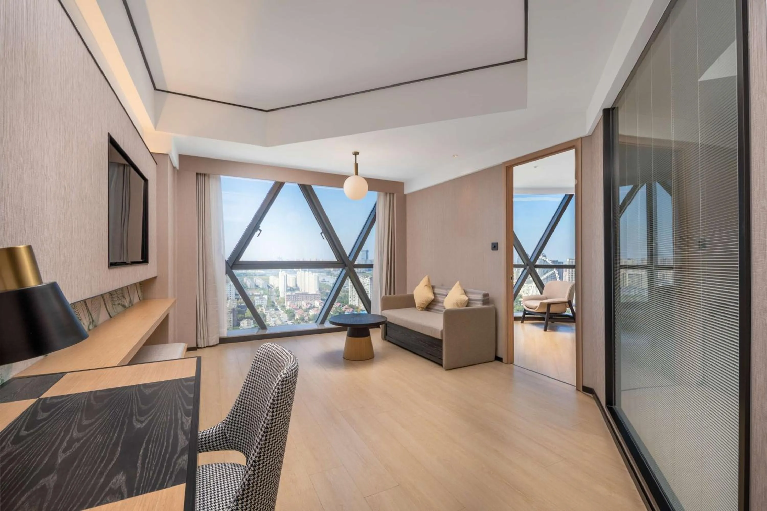 Living room in Hilton Garden Inn Nantong Haohe Scenic Area