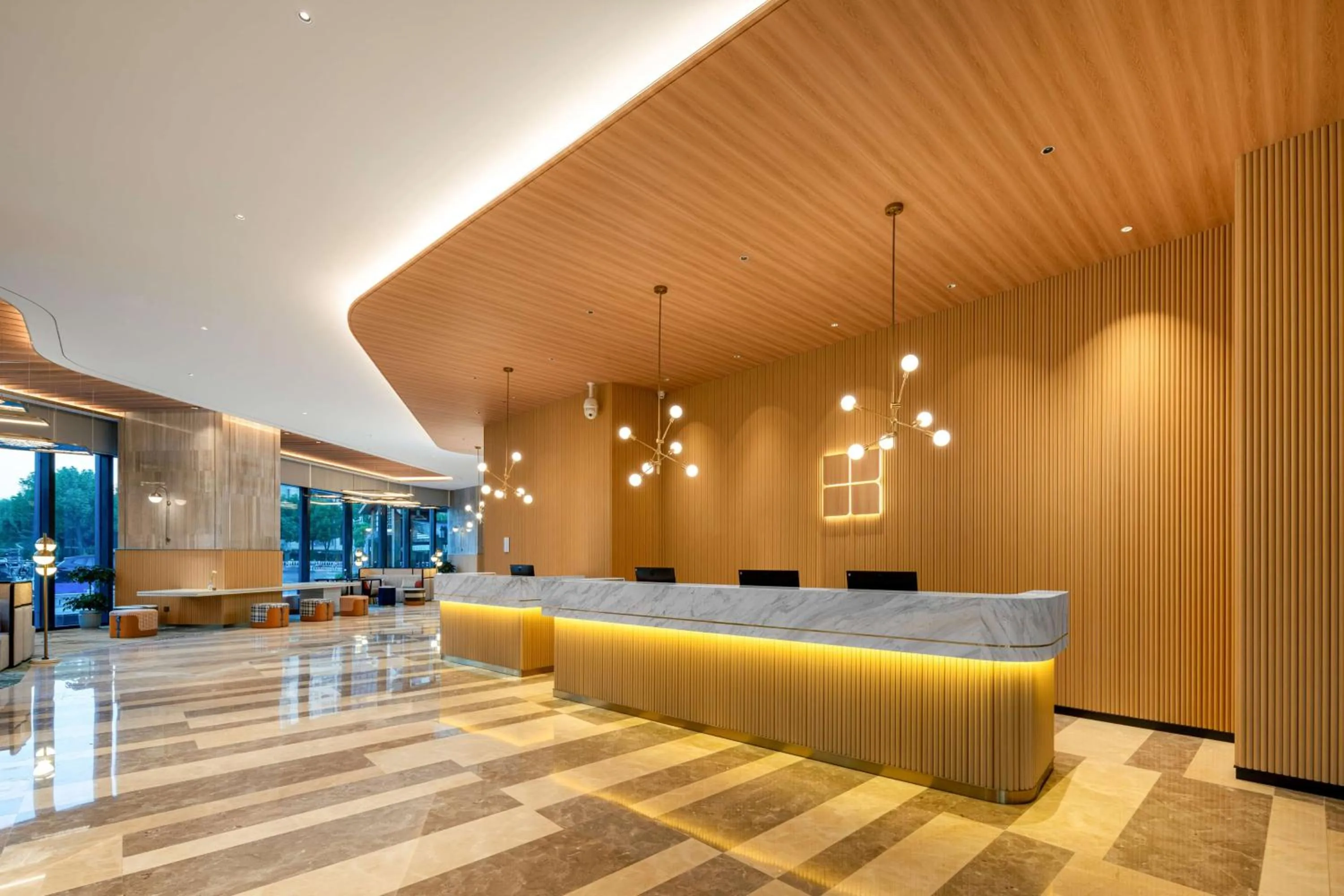 Lobby or reception in Hilton Garden Inn Nantong Haohe Scenic Area