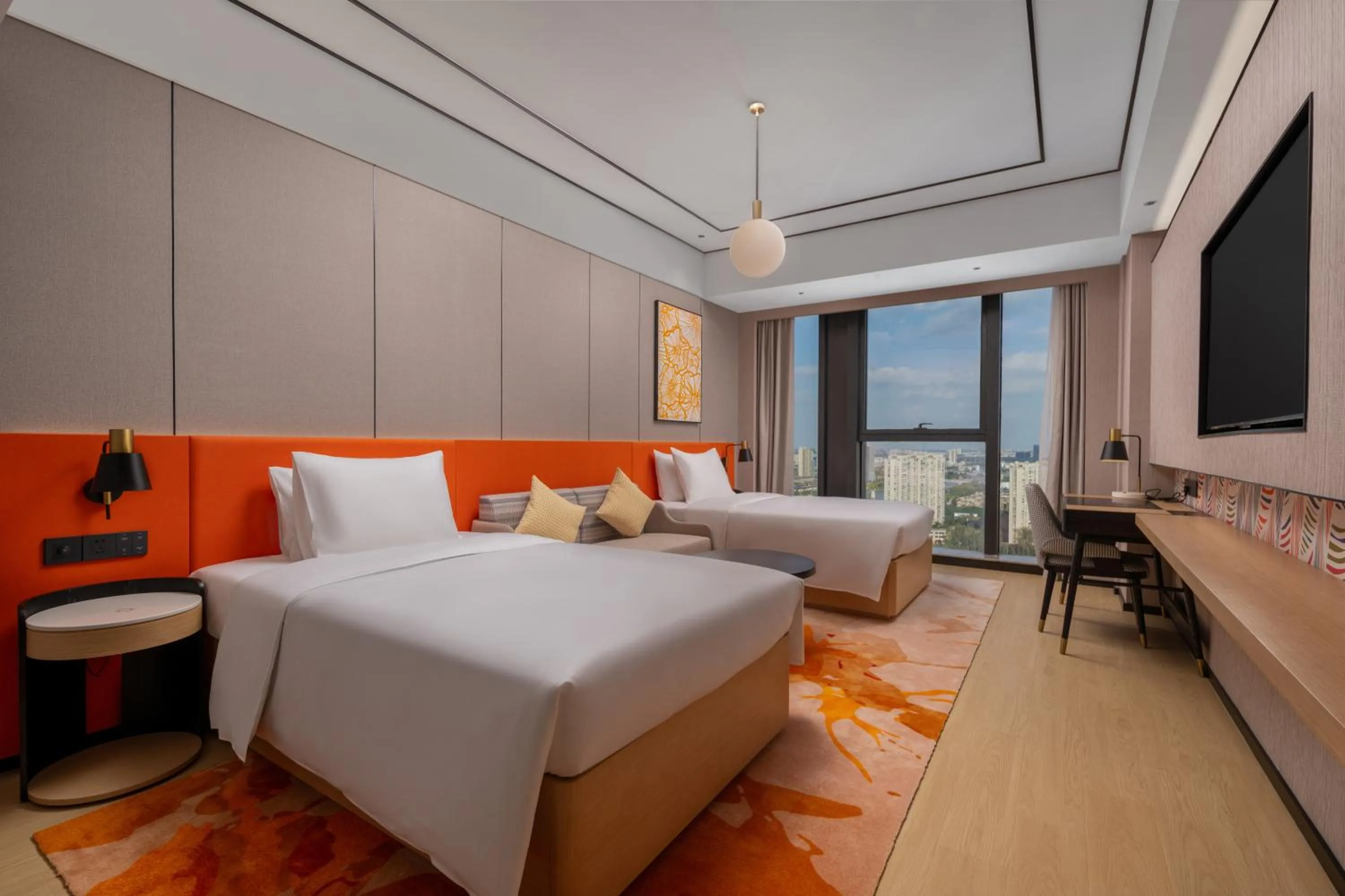 Bed in Hilton Garden Inn Nantong Haohe Scenic Area