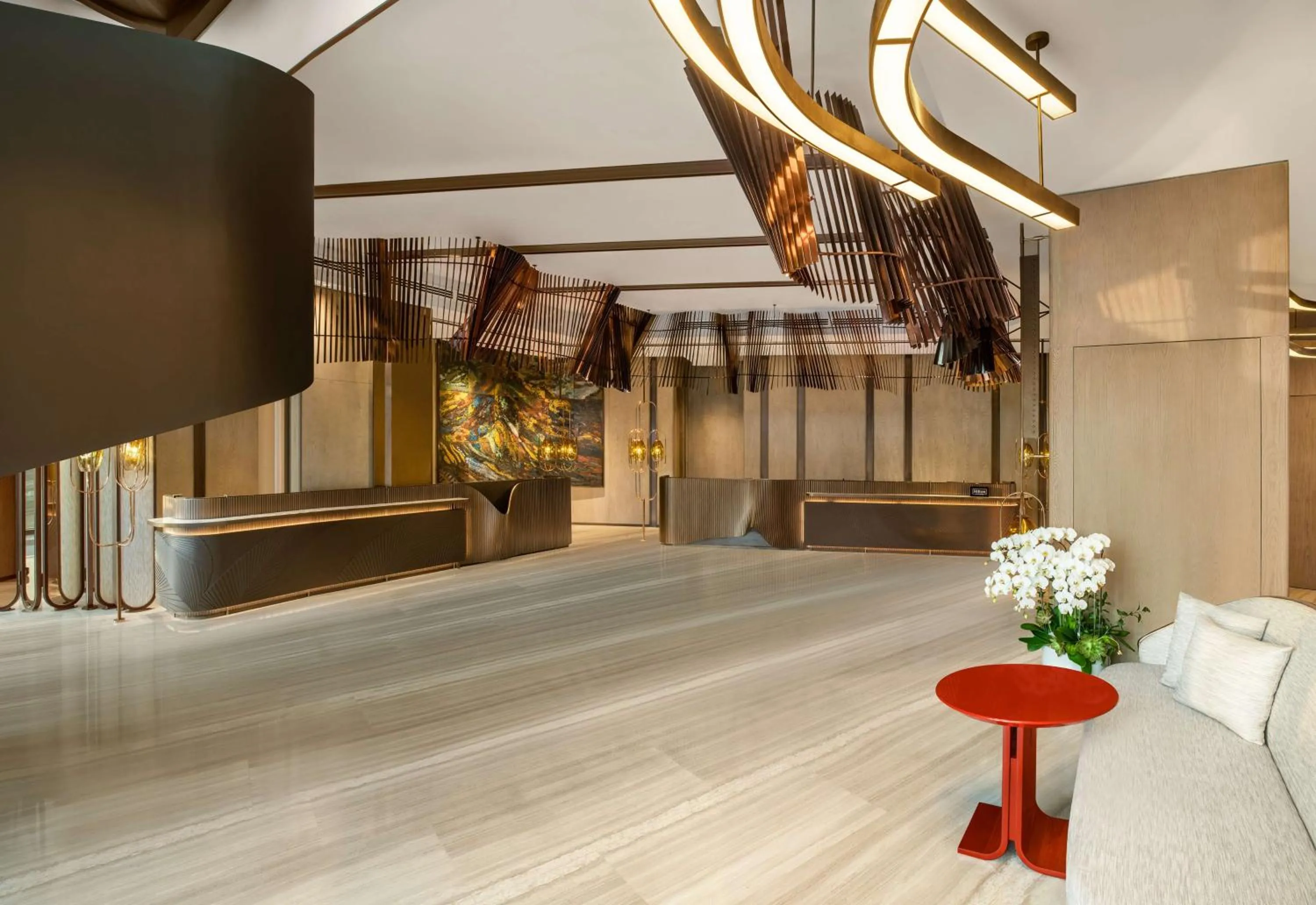 Lobby or reception in Hilton Saigon