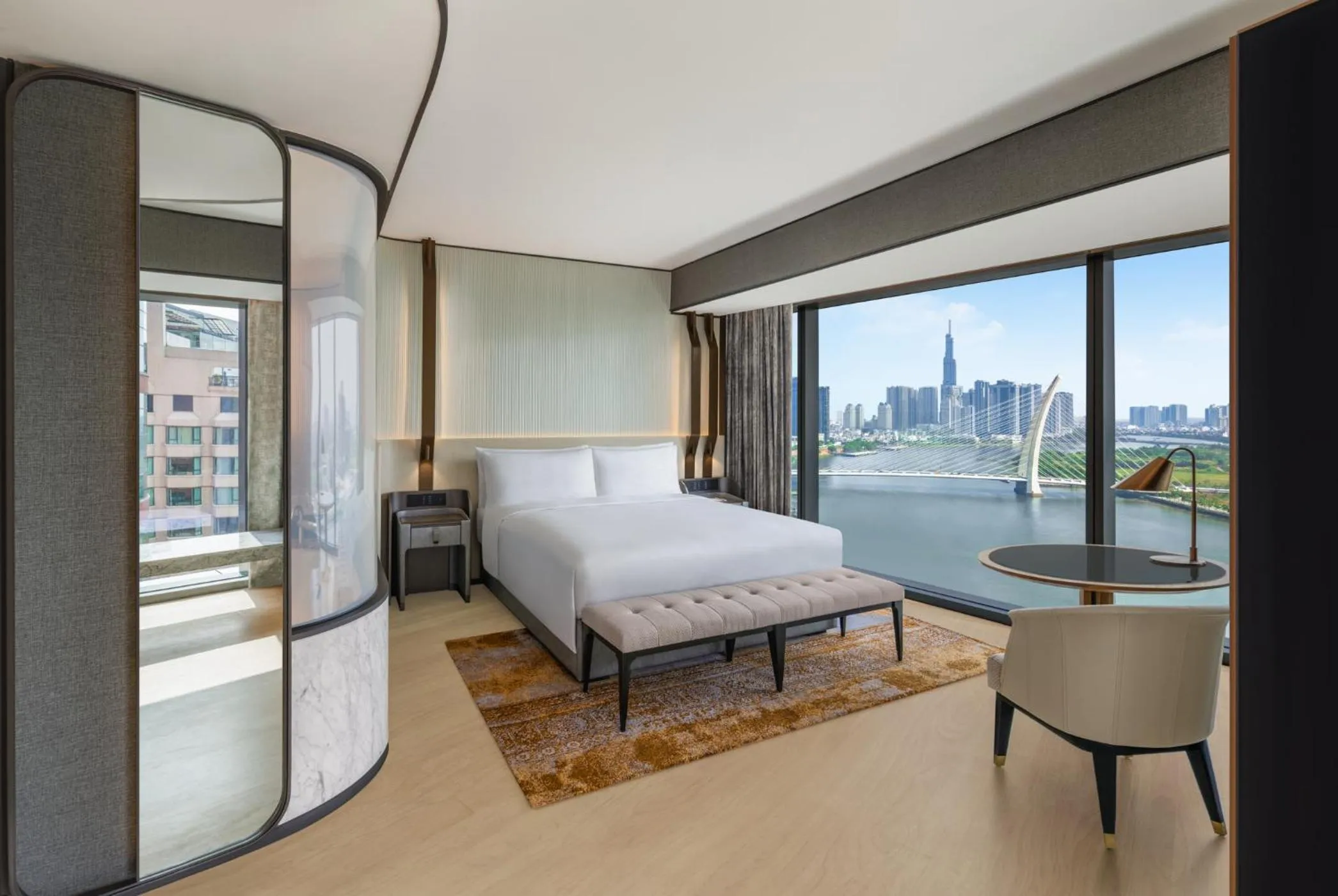 Bed in Hilton Saigon