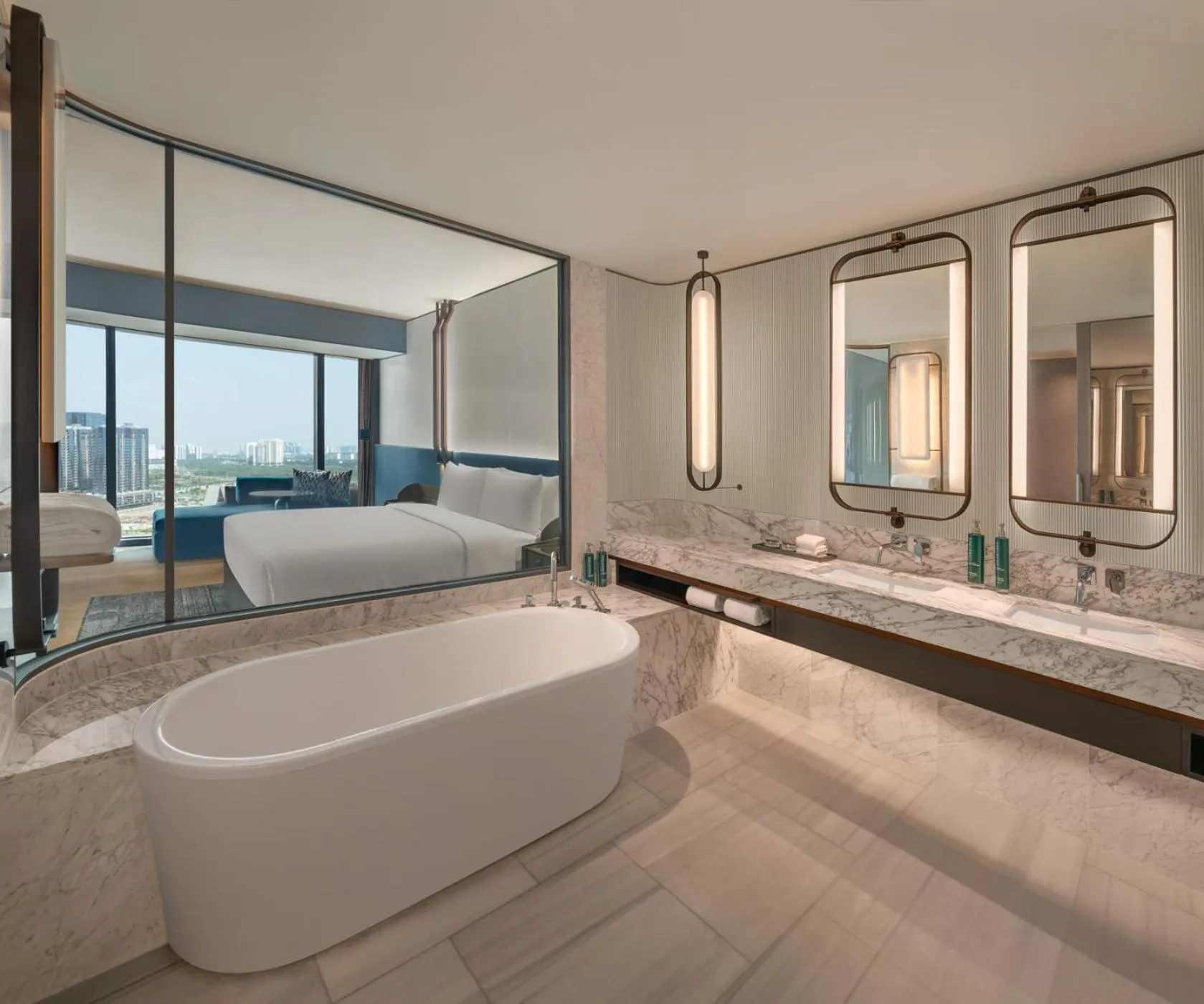 Bed in Hilton Saigon