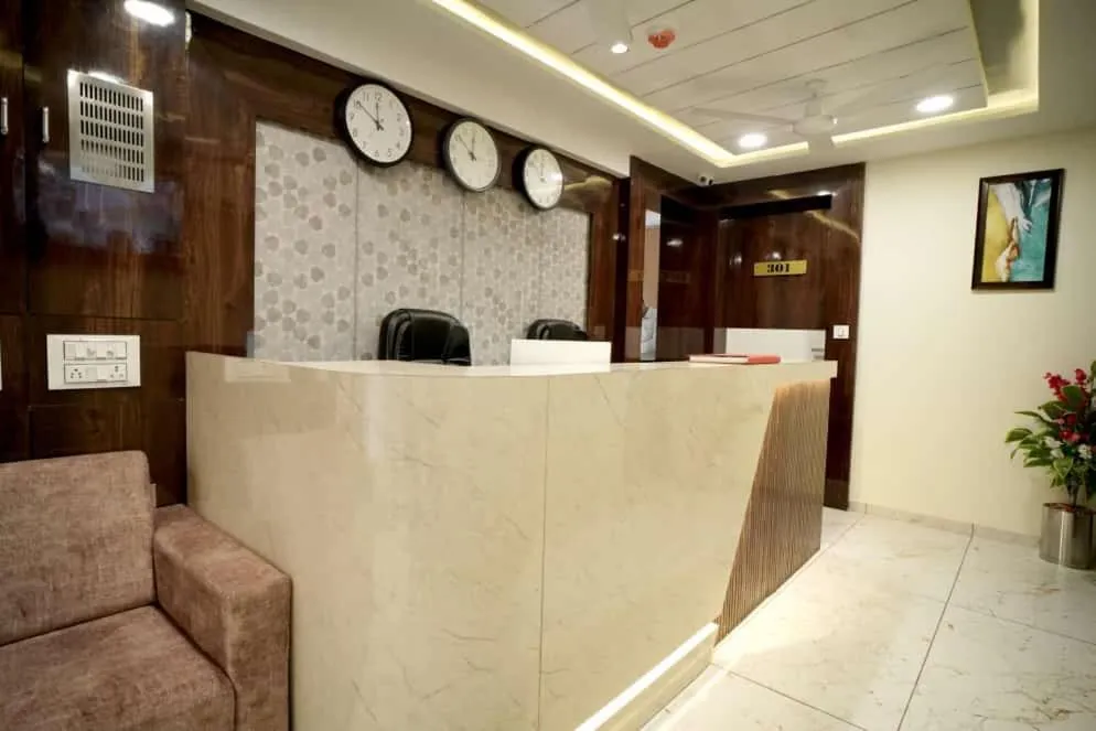 Lobby or reception in Hotel Mahaveer