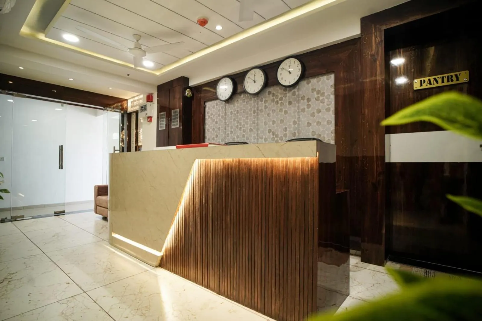 Lobby or reception in Hotel Mahaveer