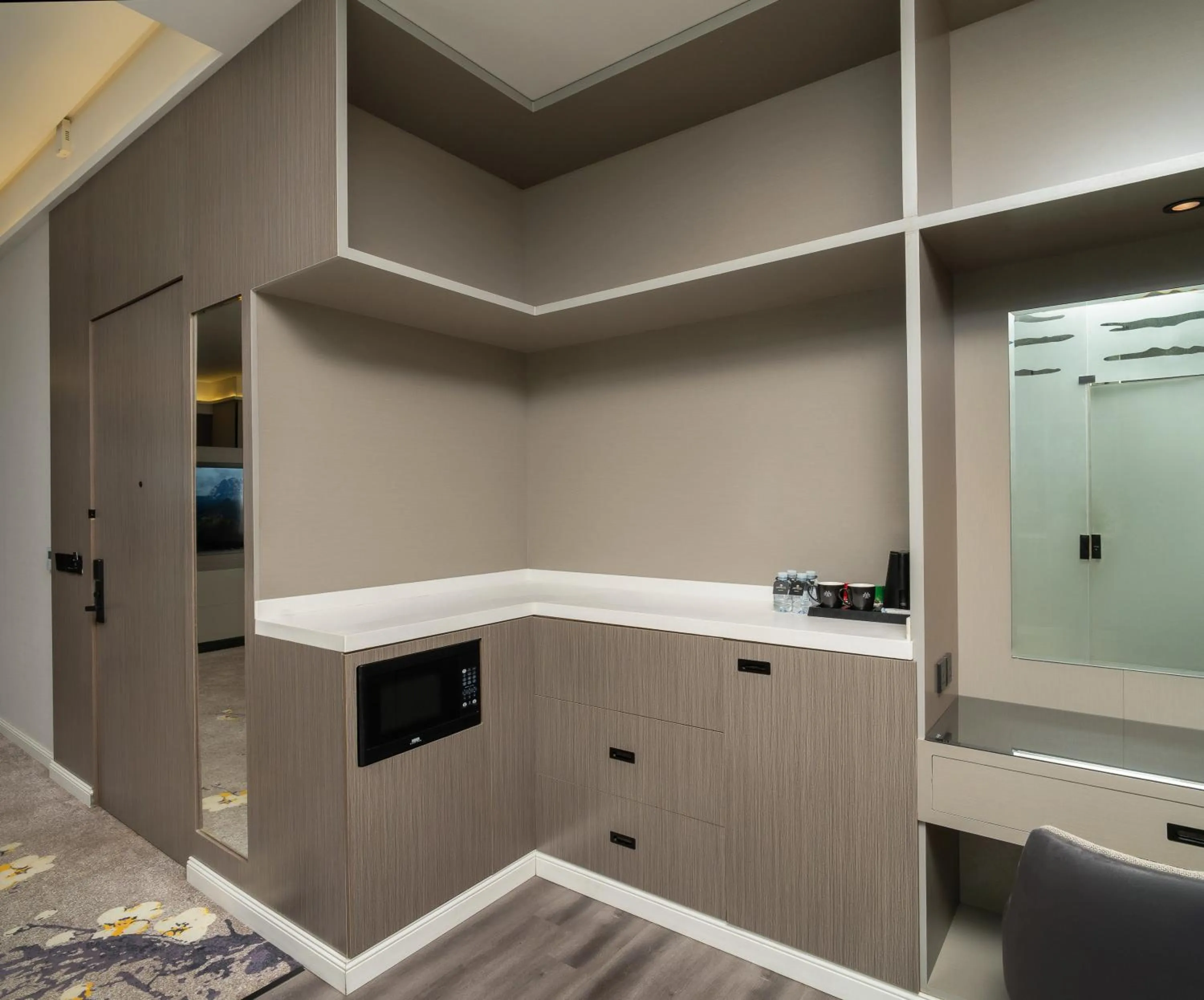 Kitchen or kitchenette in Msharef Almoden hotel