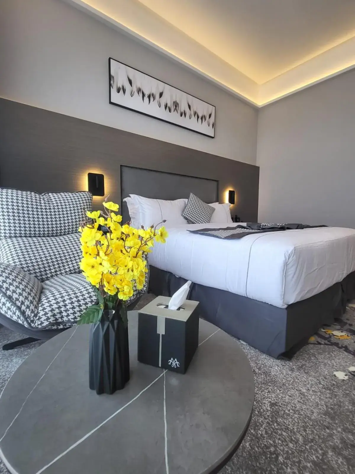 Bed in Msharef Almoden hotel Bed in Msharef Almoden hotel