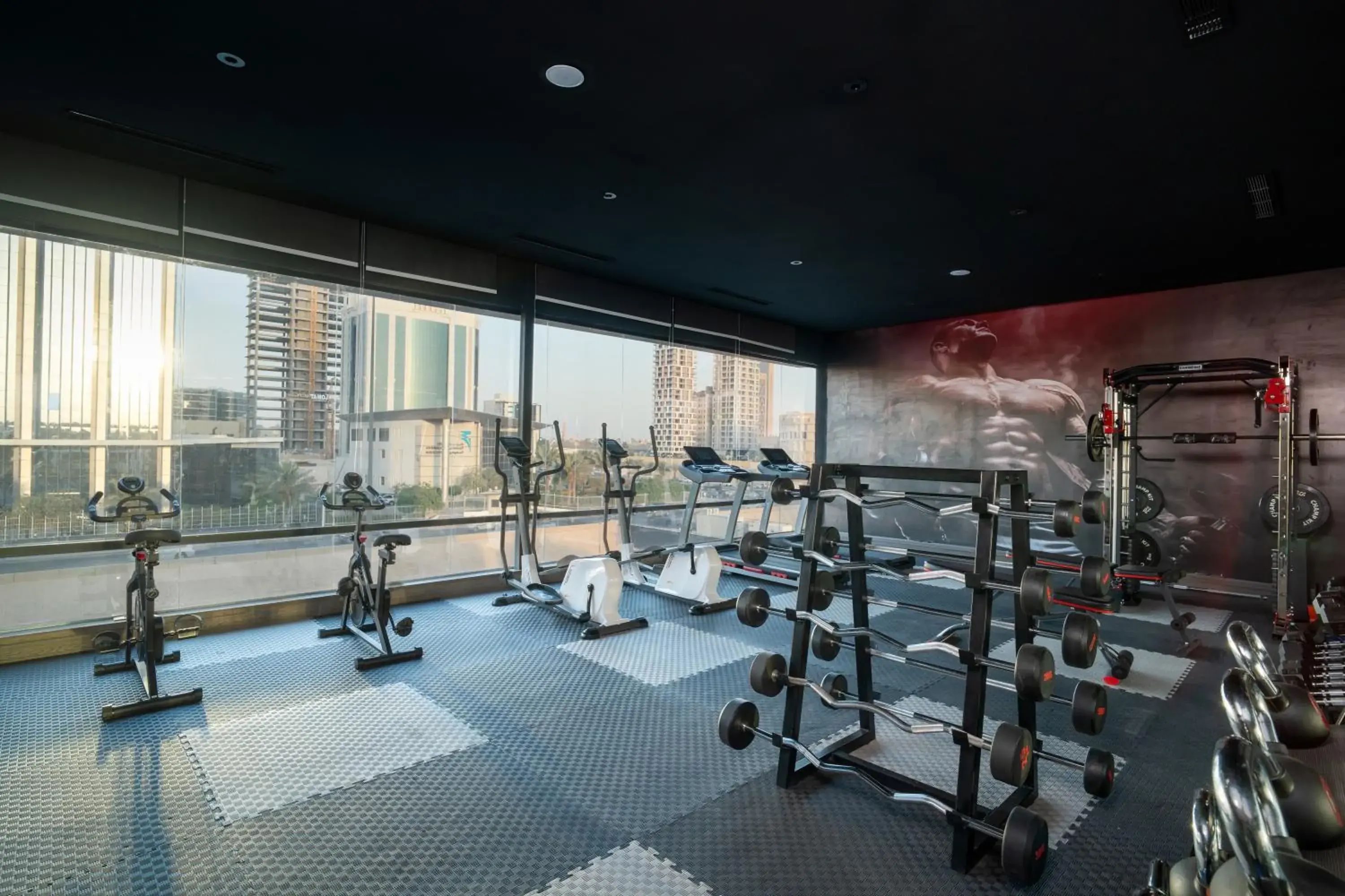 Fitness centre/facilities in Msharef Almoden hotel Fitness centre/facilities in Msharef Almoden hotel