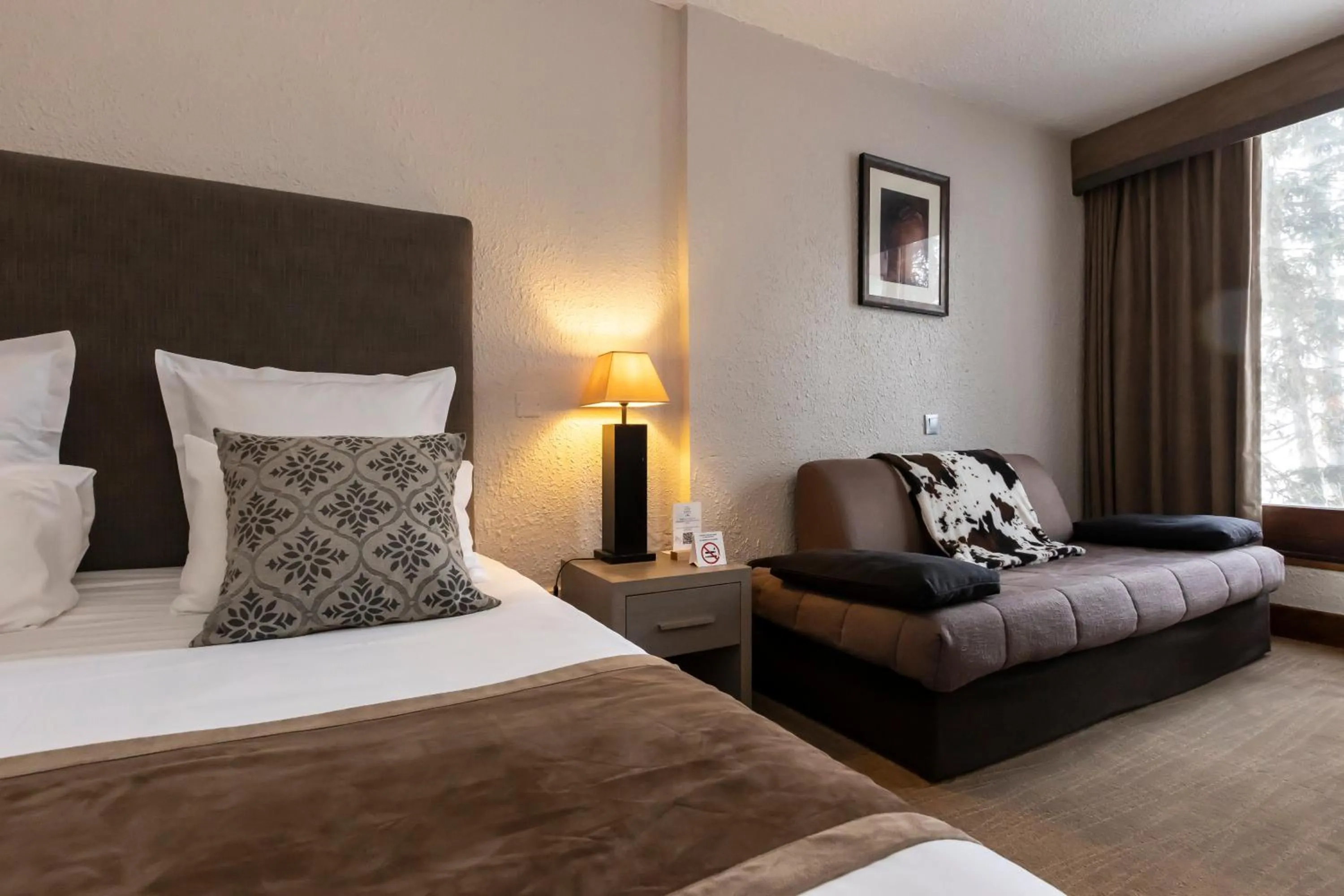 Bed in Odalys Hotel New Solarium