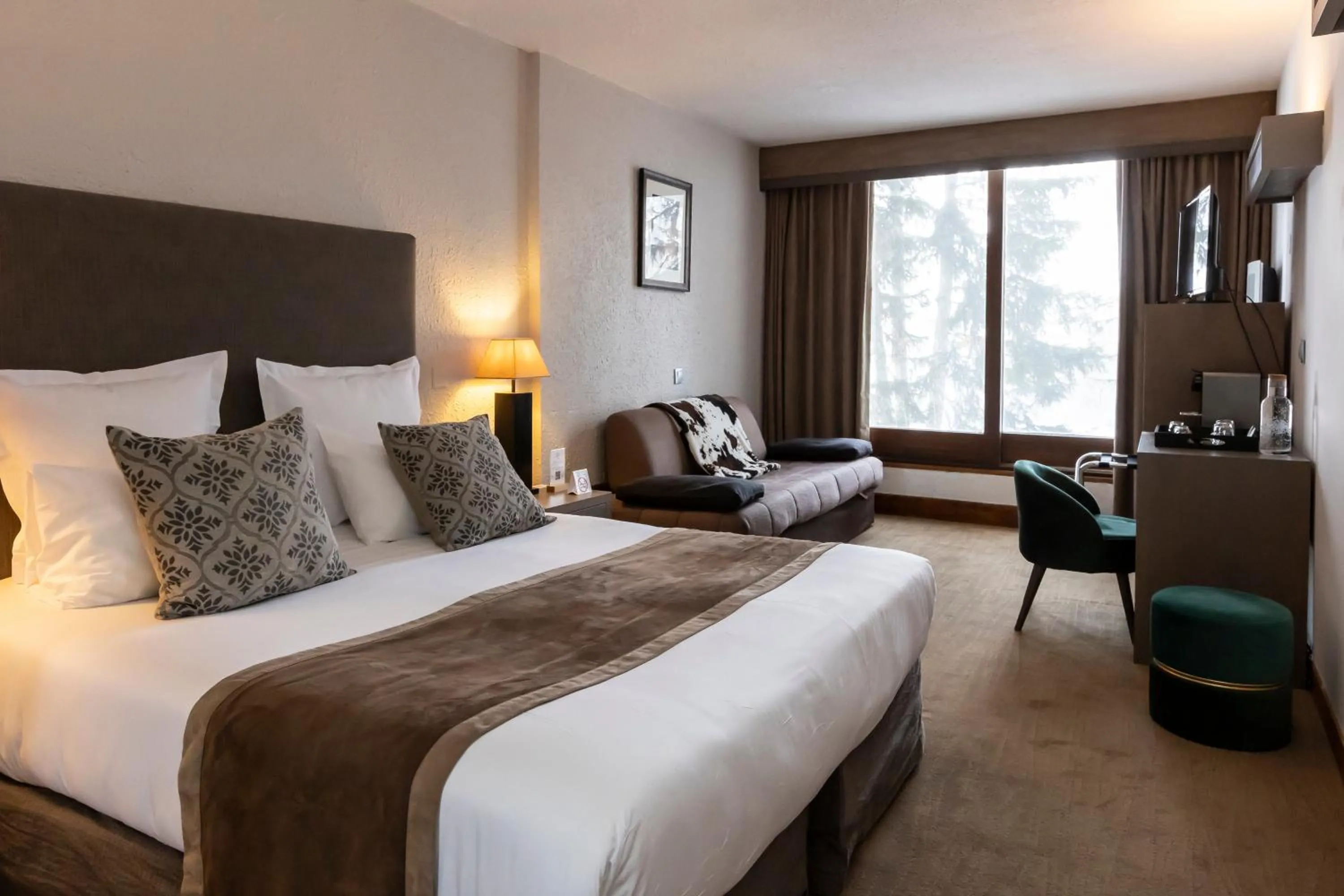 Bed in Odalys Hotel New Solarium