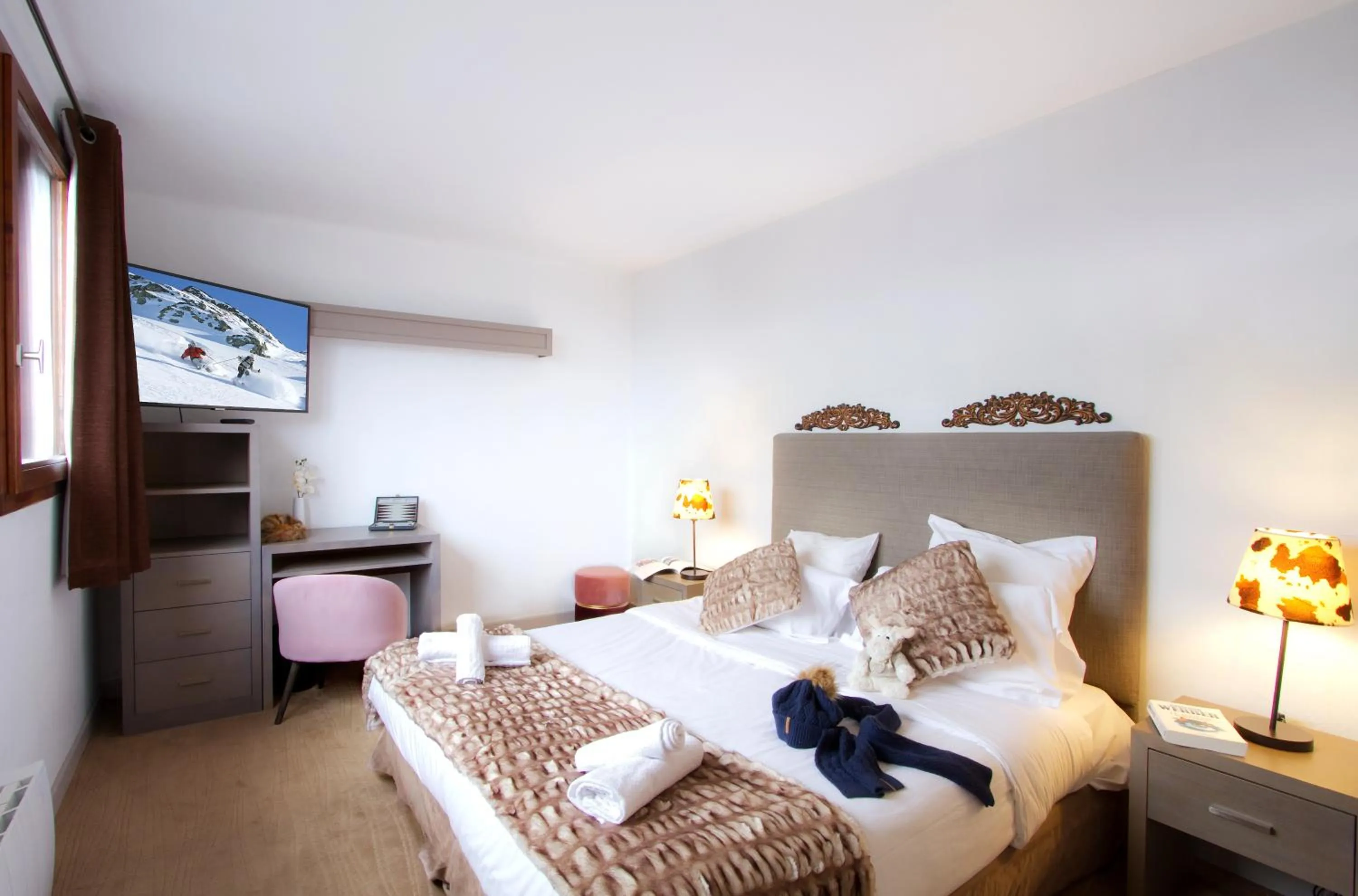 Bed in Odalys Hotel New Solarium