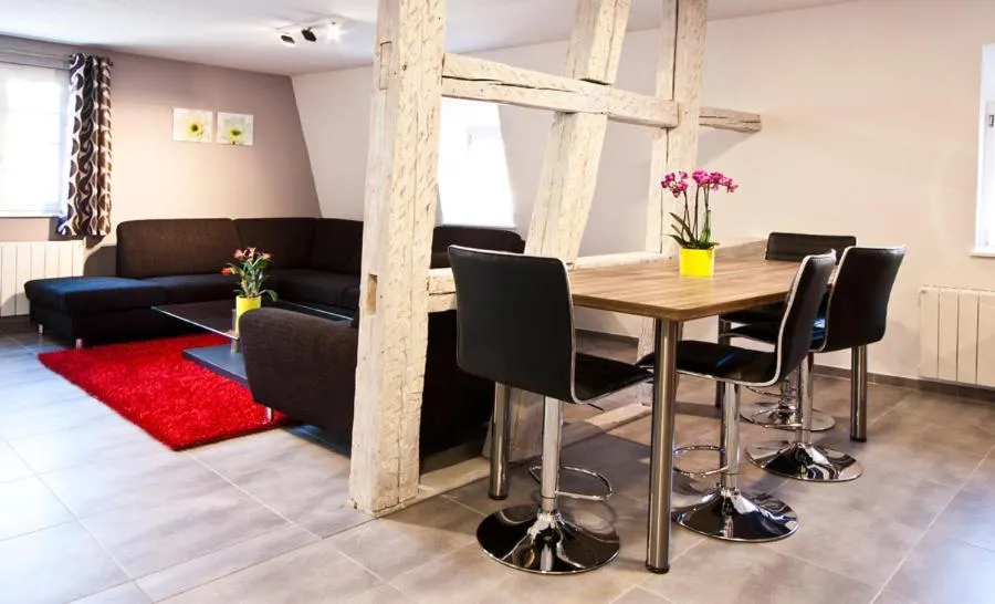 Kitchen or kitchenette in Appartements Le Hupsa Pfannala