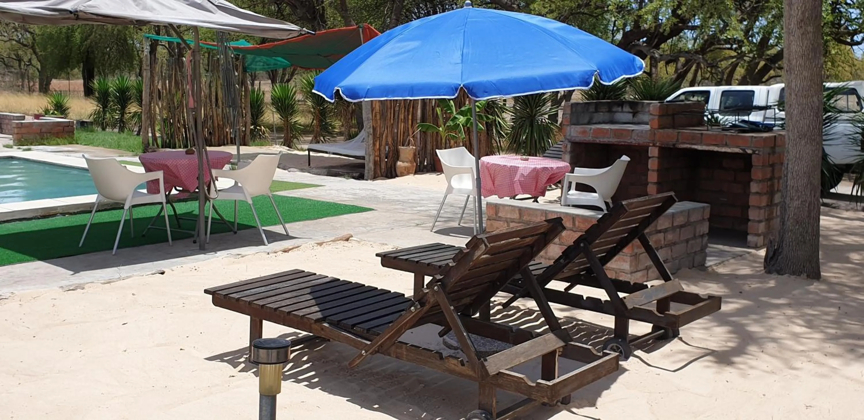 Patio in Paradise Camp Game Lodge