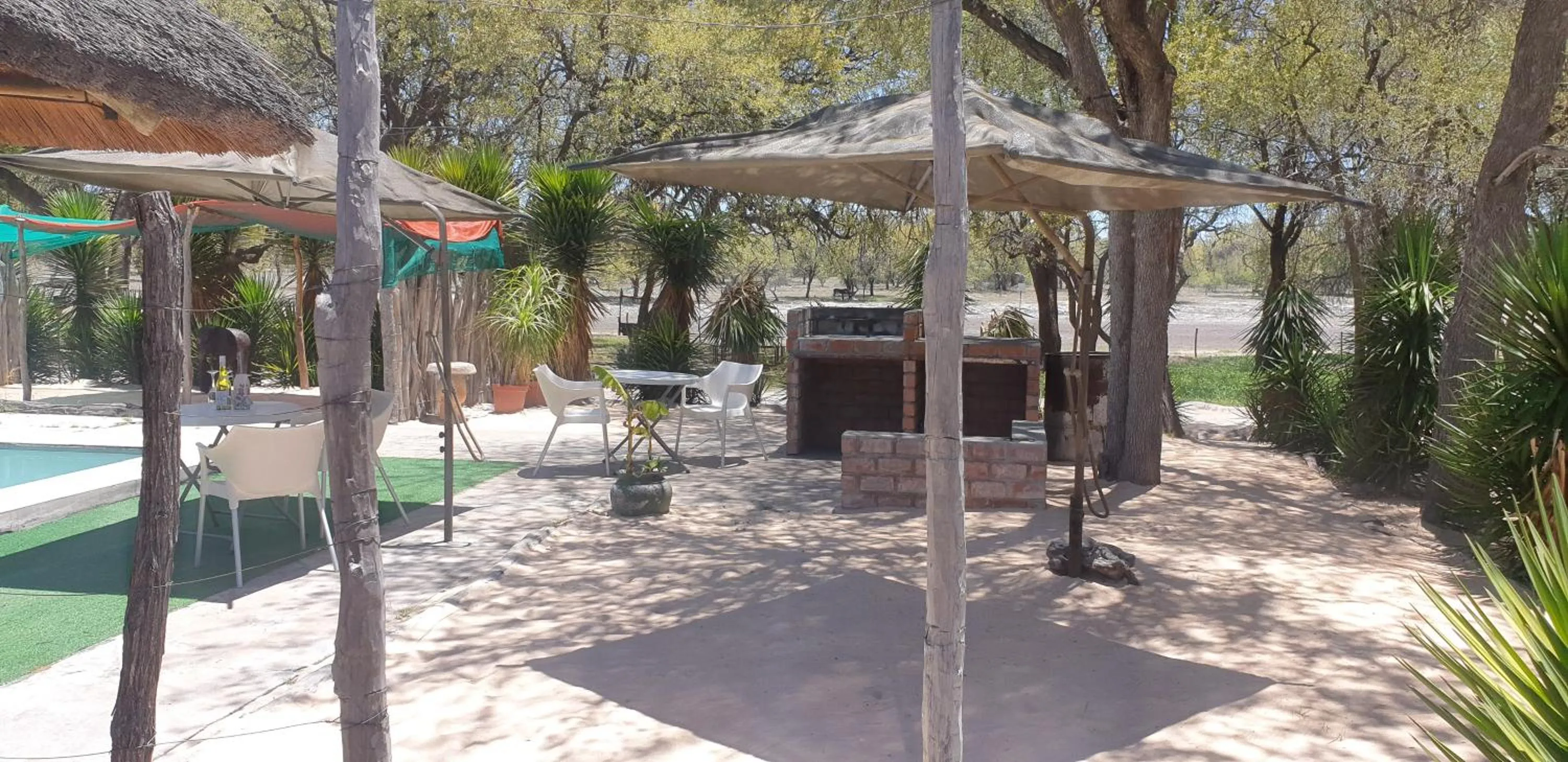 Pool view in Paradise Camp Game Lodge