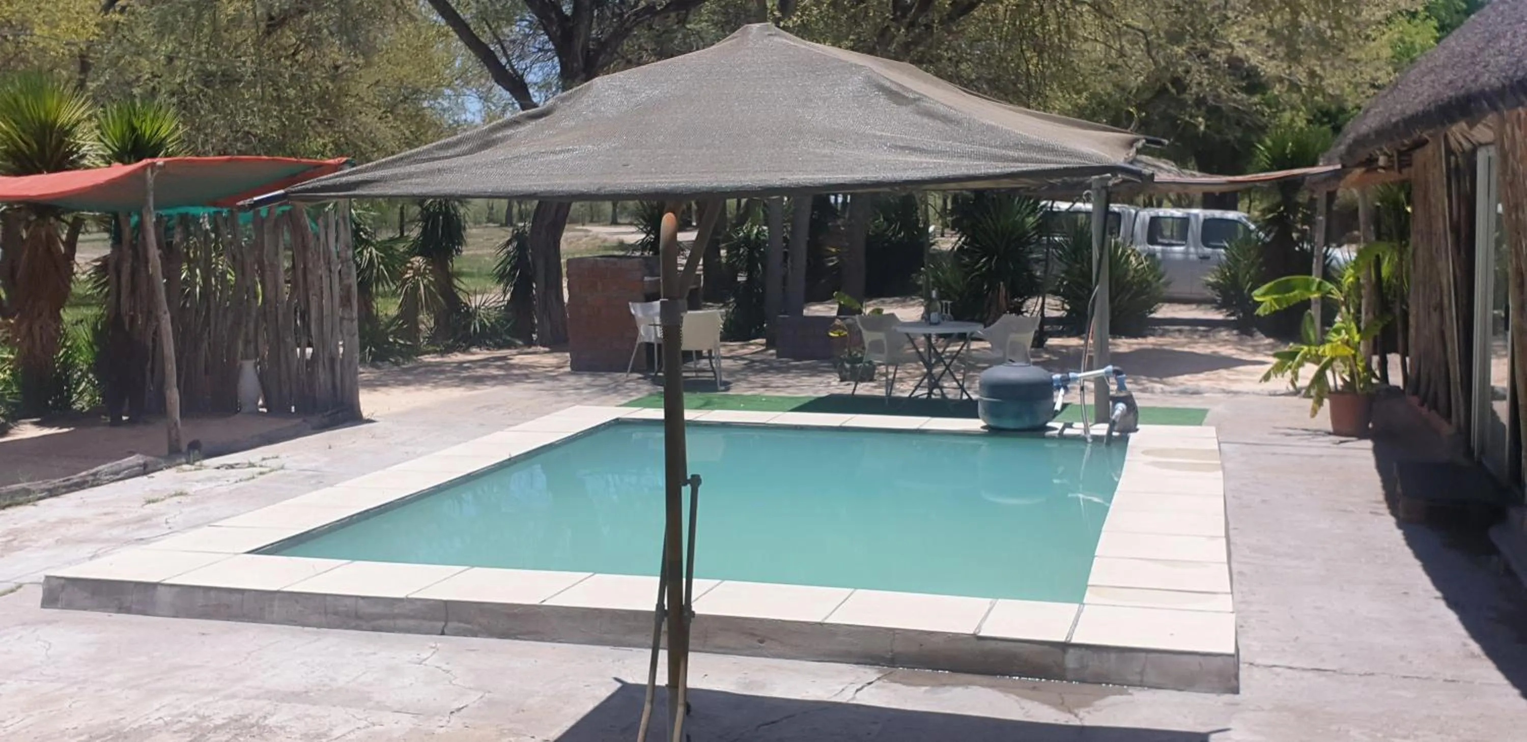 Pool view in Paradise Camp Game Lodge