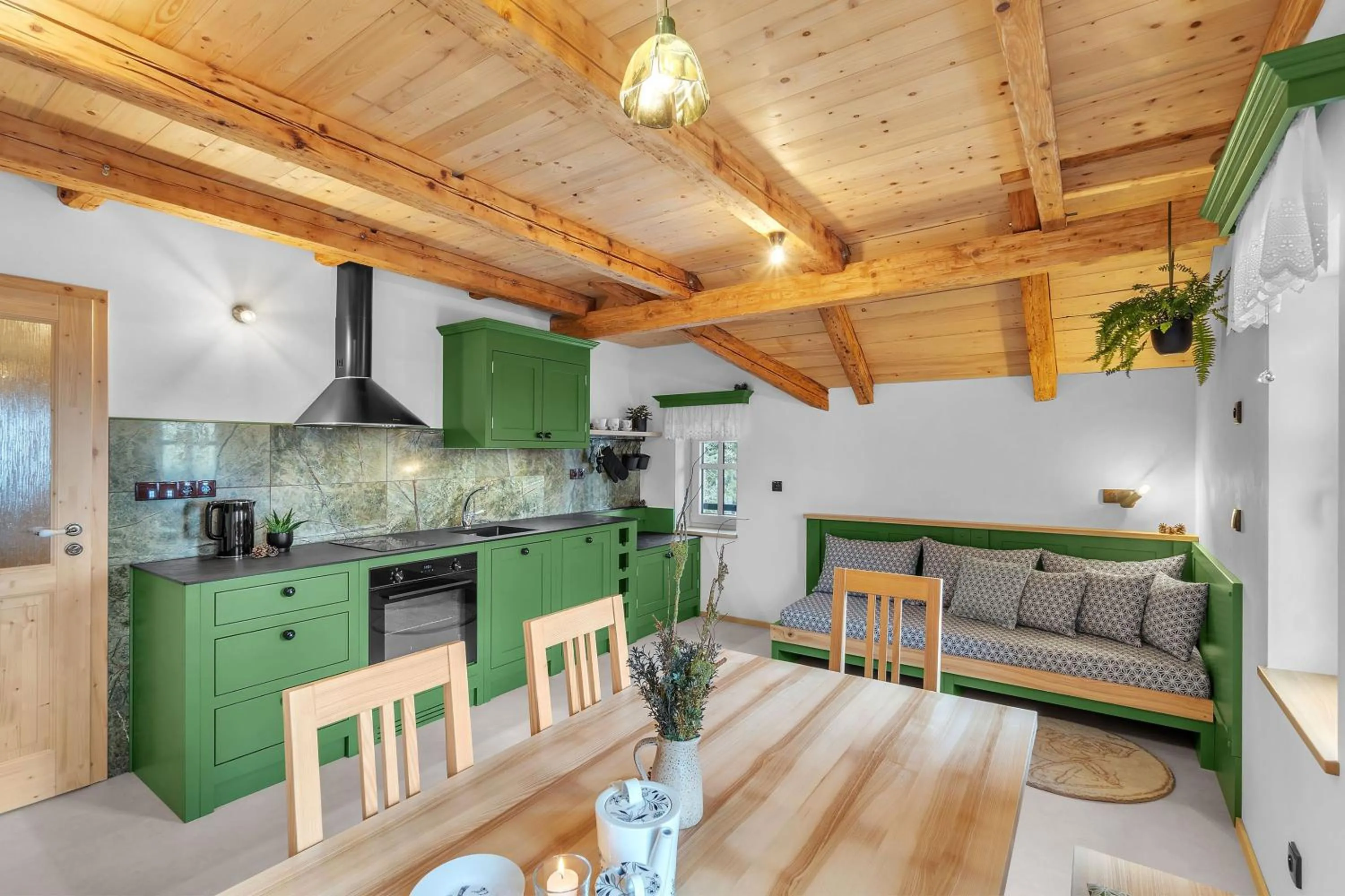 Kitchen or kitchenette in Ludvíkova bouda