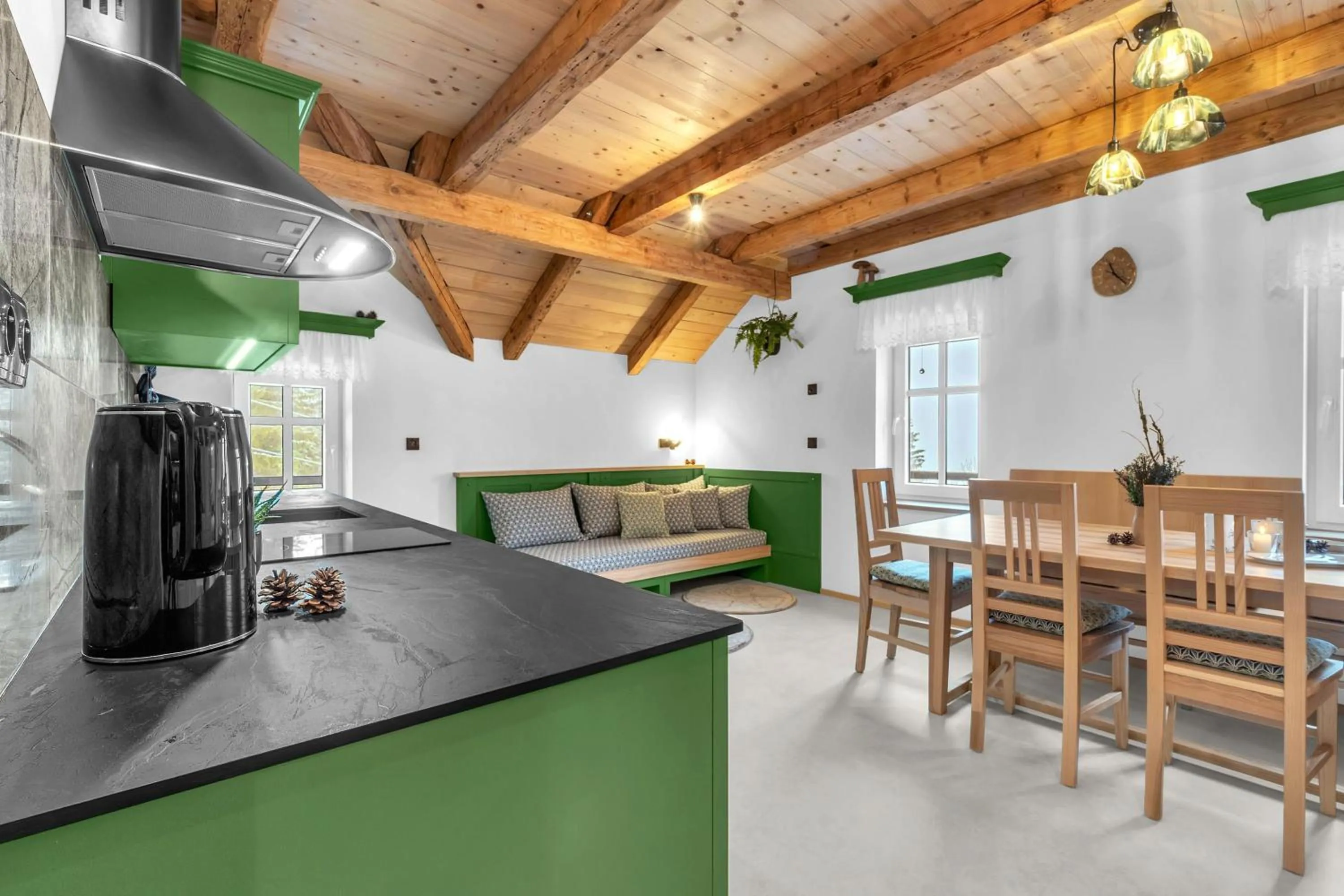 Kitchen or kitchenette in Ludvíkova bouda