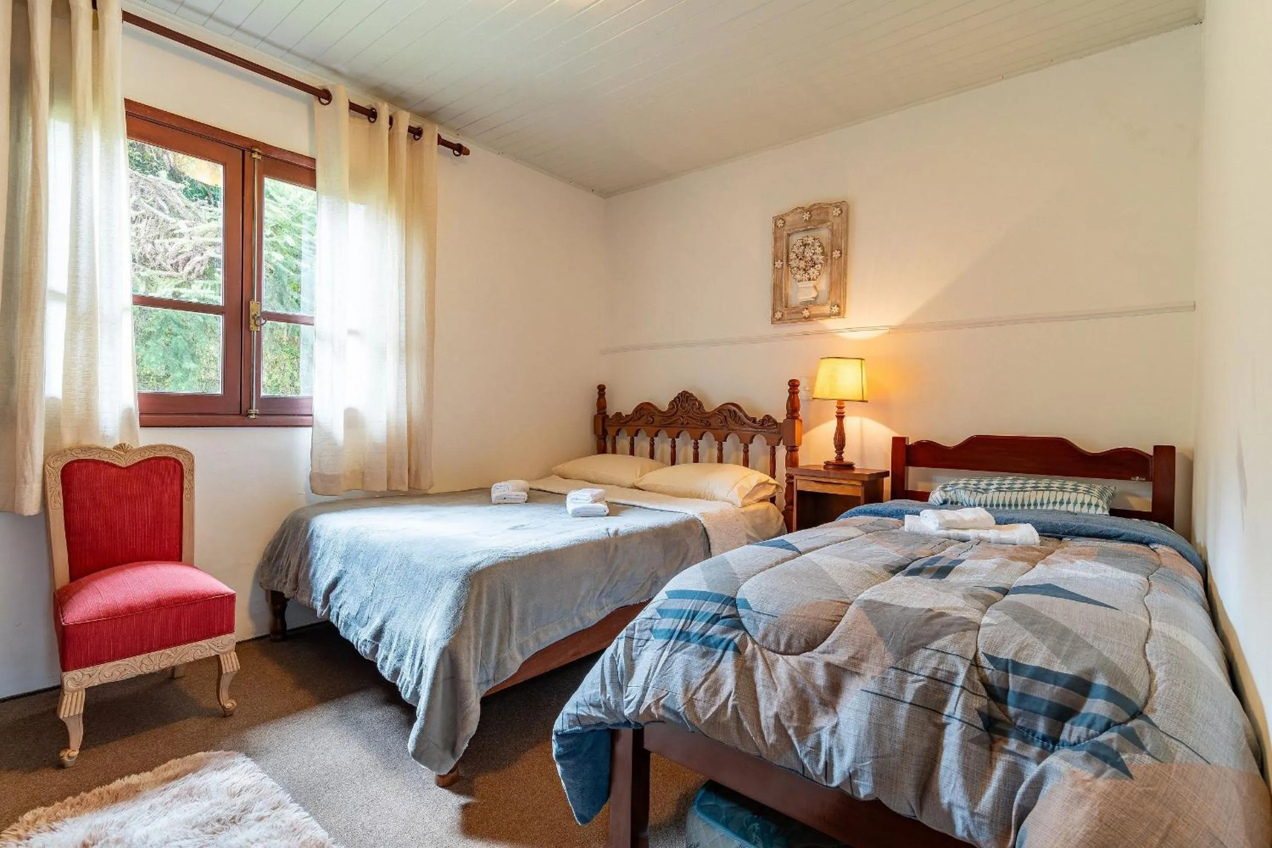 Bed in Lindo Apartamento próximo ao centro do Capivari