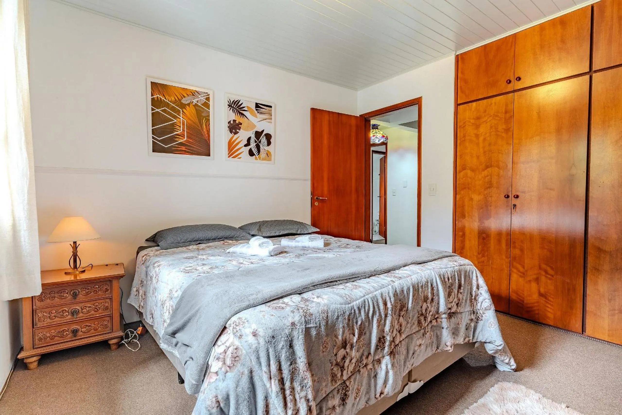 Bed in Lindo Apartamento próximo ao centro do Capivari