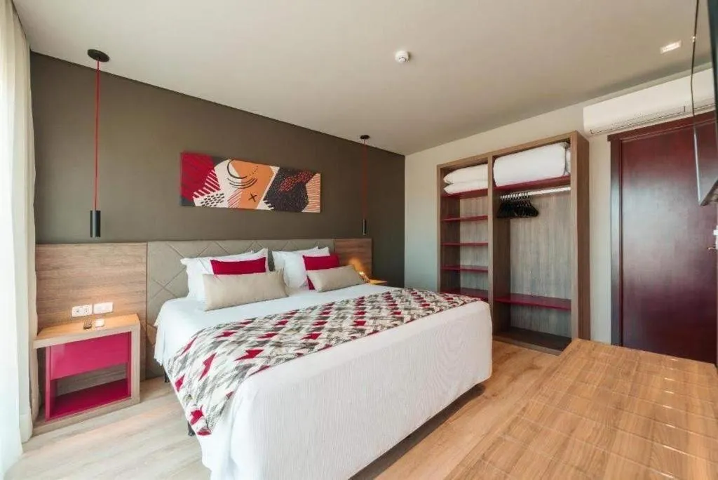 Bed in Hotel Laghetto Stilo Borges