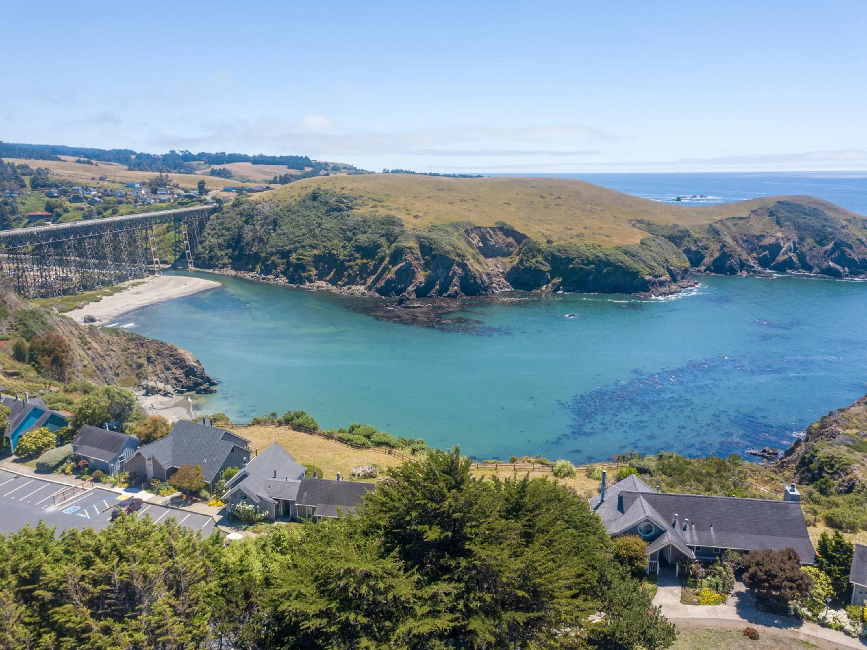 Bird's eye view in SCP Mendocino Coast Lodge