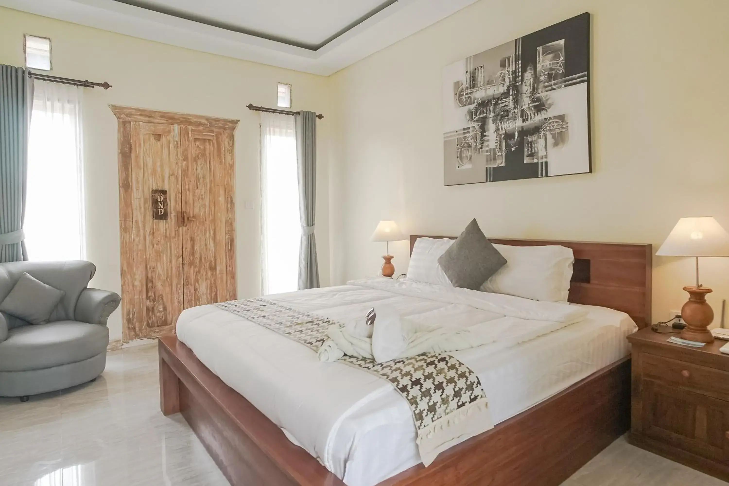 Bed in Giri Krisna Guest House Bed in Giri Krisna Guest House