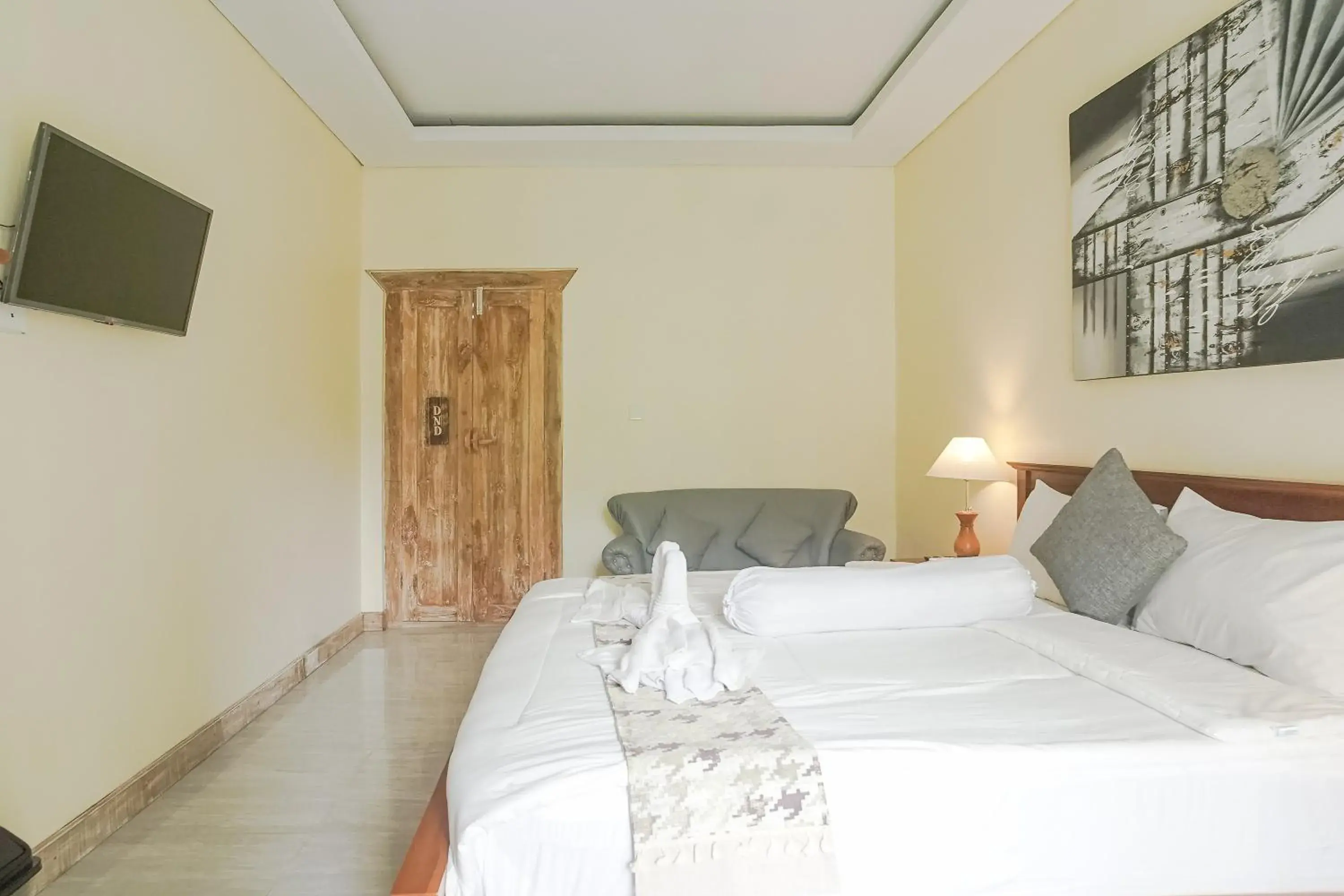 Bed in Giri Krisna Guest House Bed in Giri Krisna Guest House