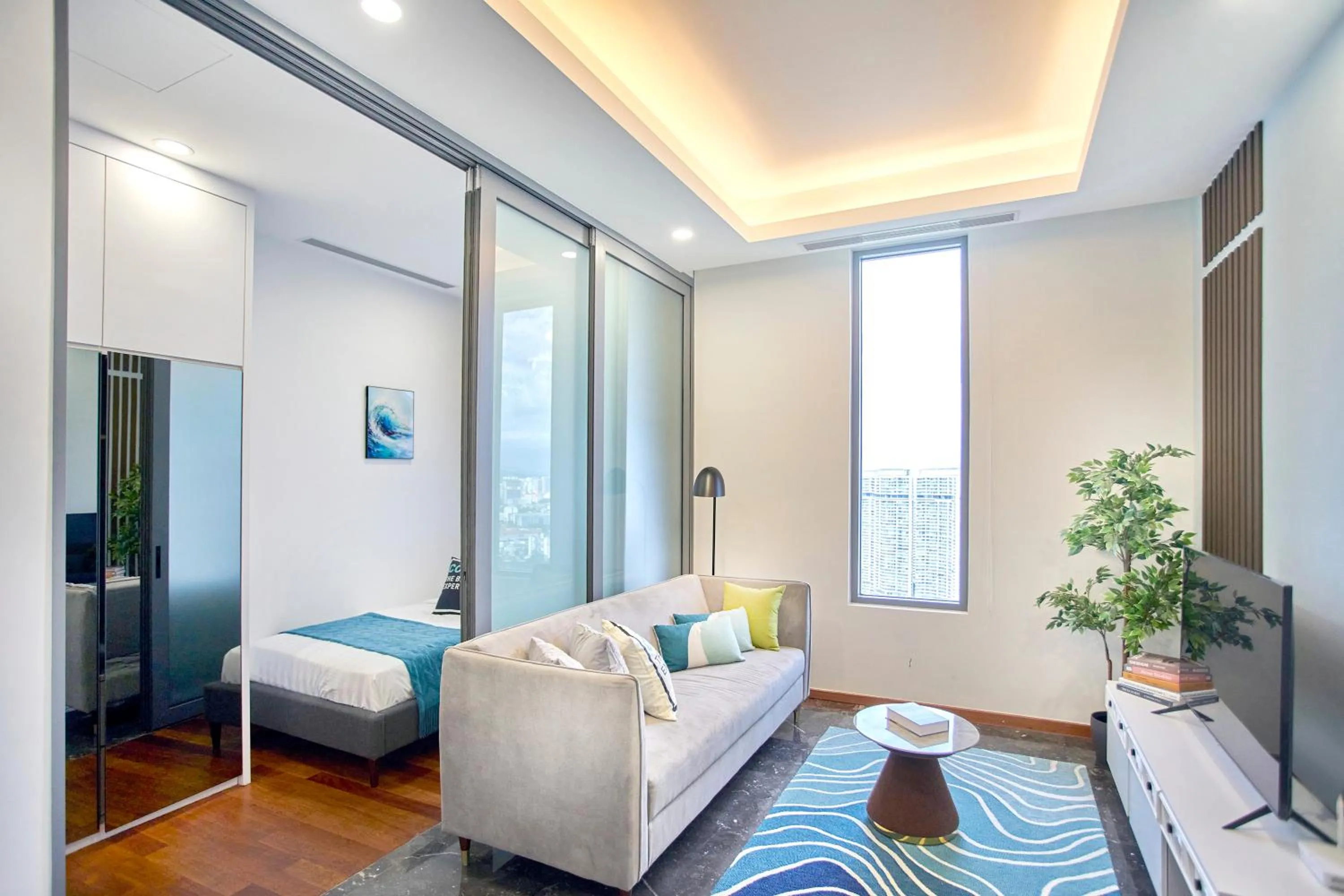 TV and multimedia, Bed in Royce Residence KLCC by Cobnb