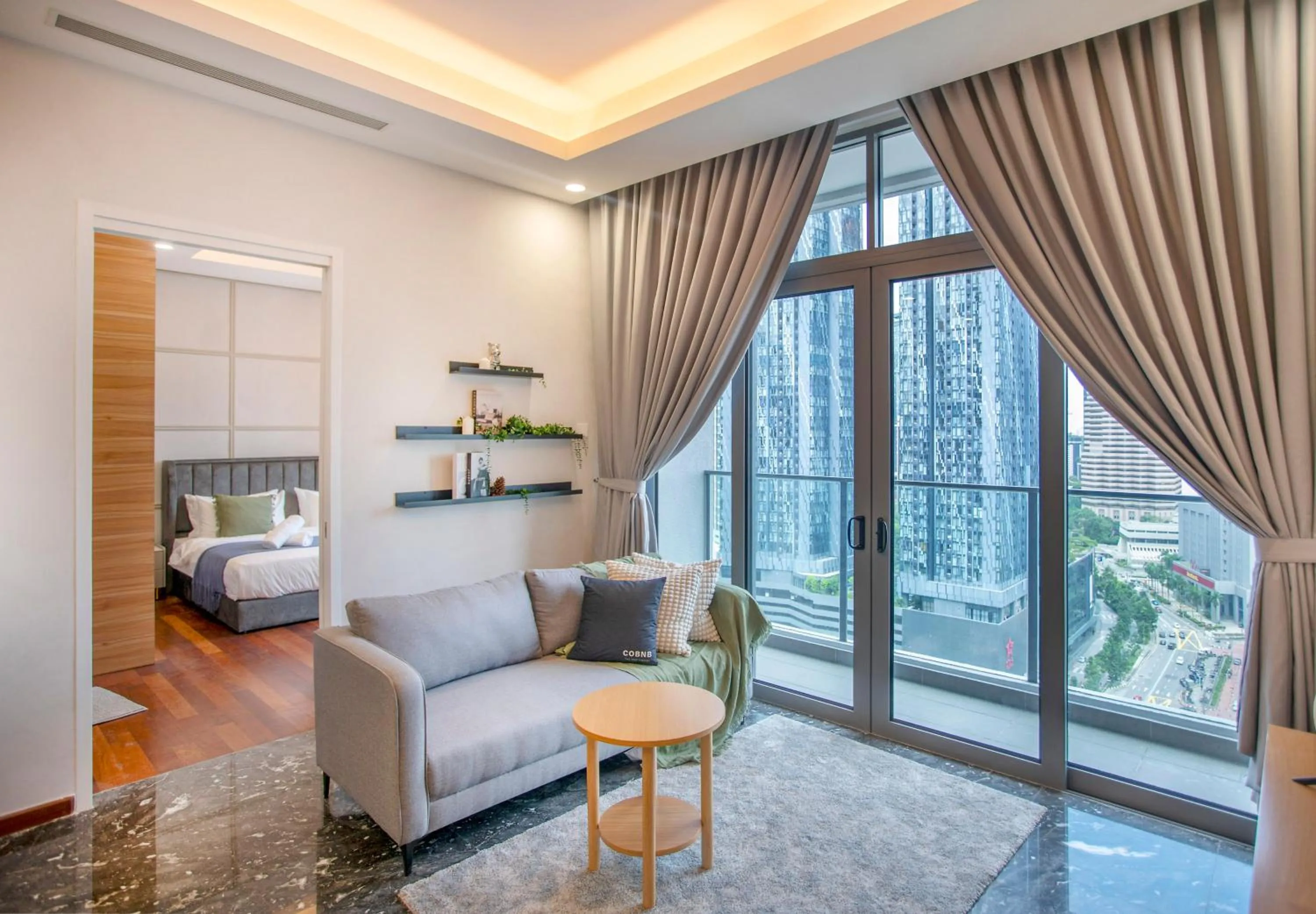 Living room in Royce Residence KLCC by Cobnb