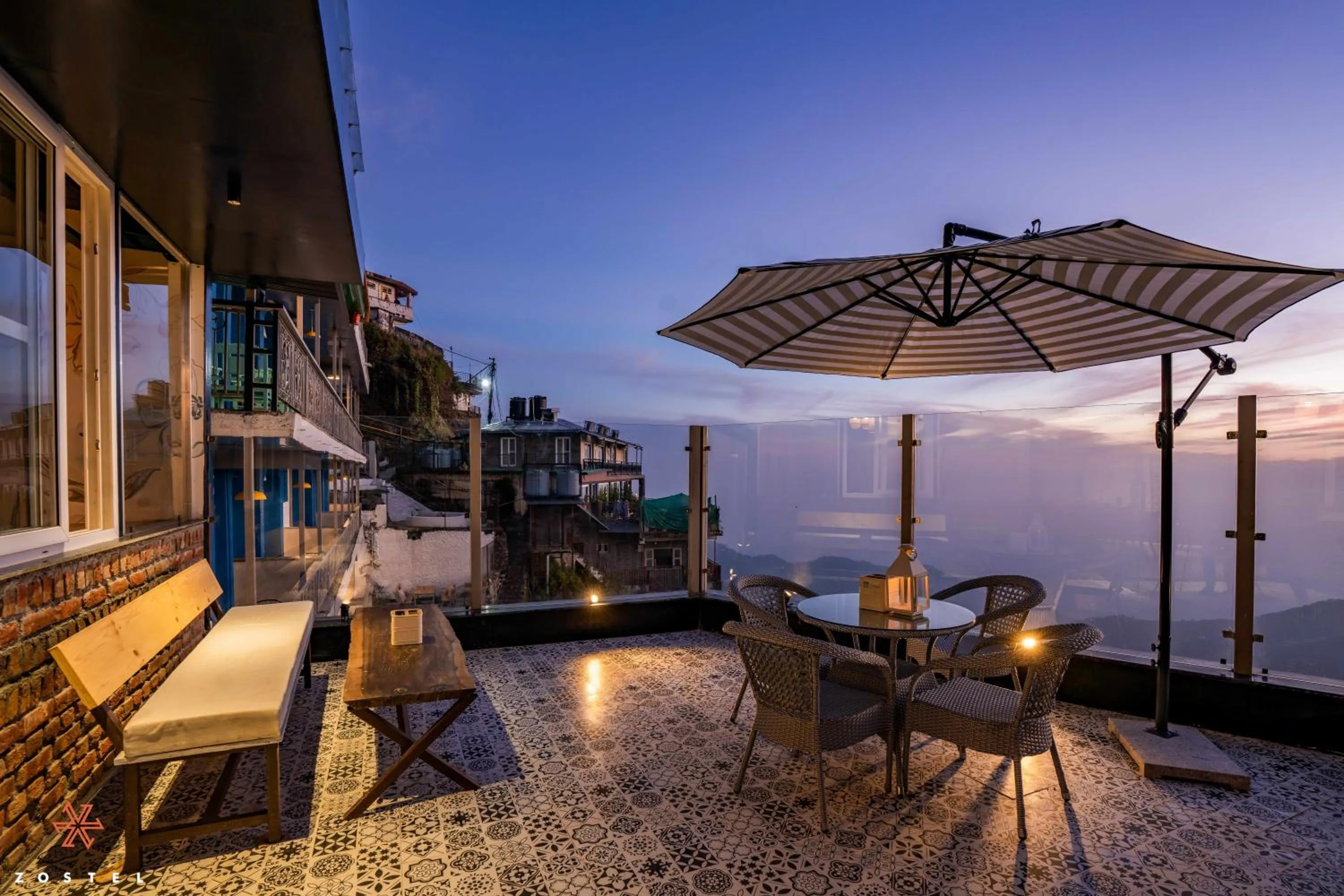 Balcony/Terrace in Zostel Mussoorie (Mall Road)